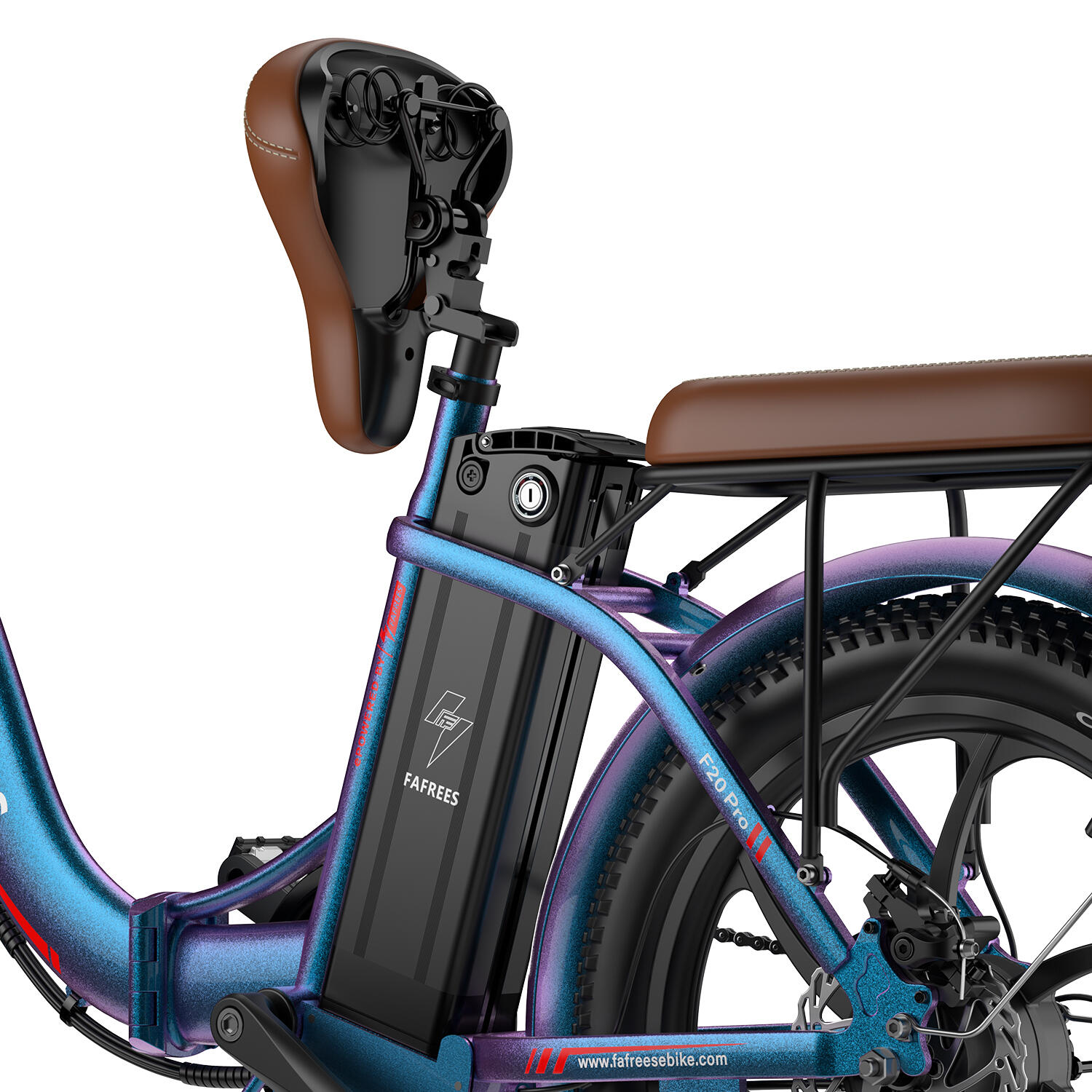 Vélo électrique pliant FAFREES F20 Pro avec batterie 20 Ah et 7 vitesses – Image 4