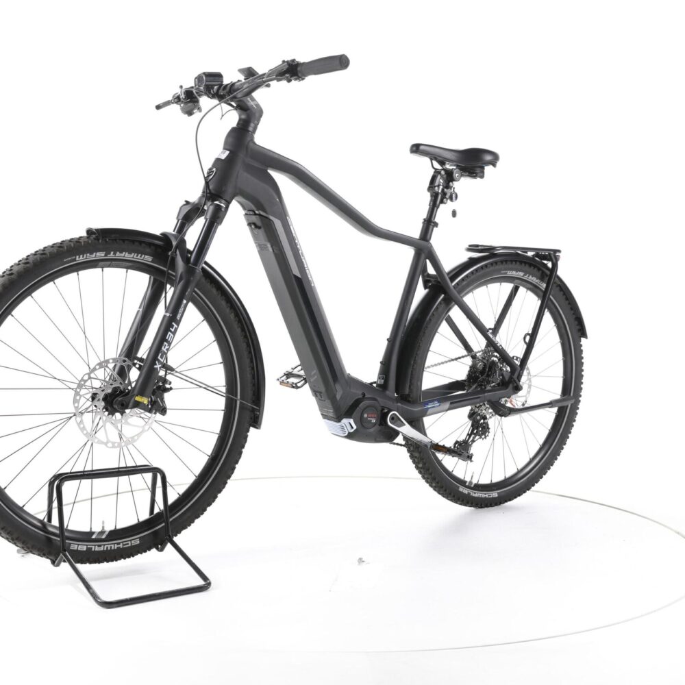 HILAND Vélo d'enfant - Roues 18" - 5-7 ans - Stabilisateurs - Porte-bagages arrière - Vélo de garçon- Blanc