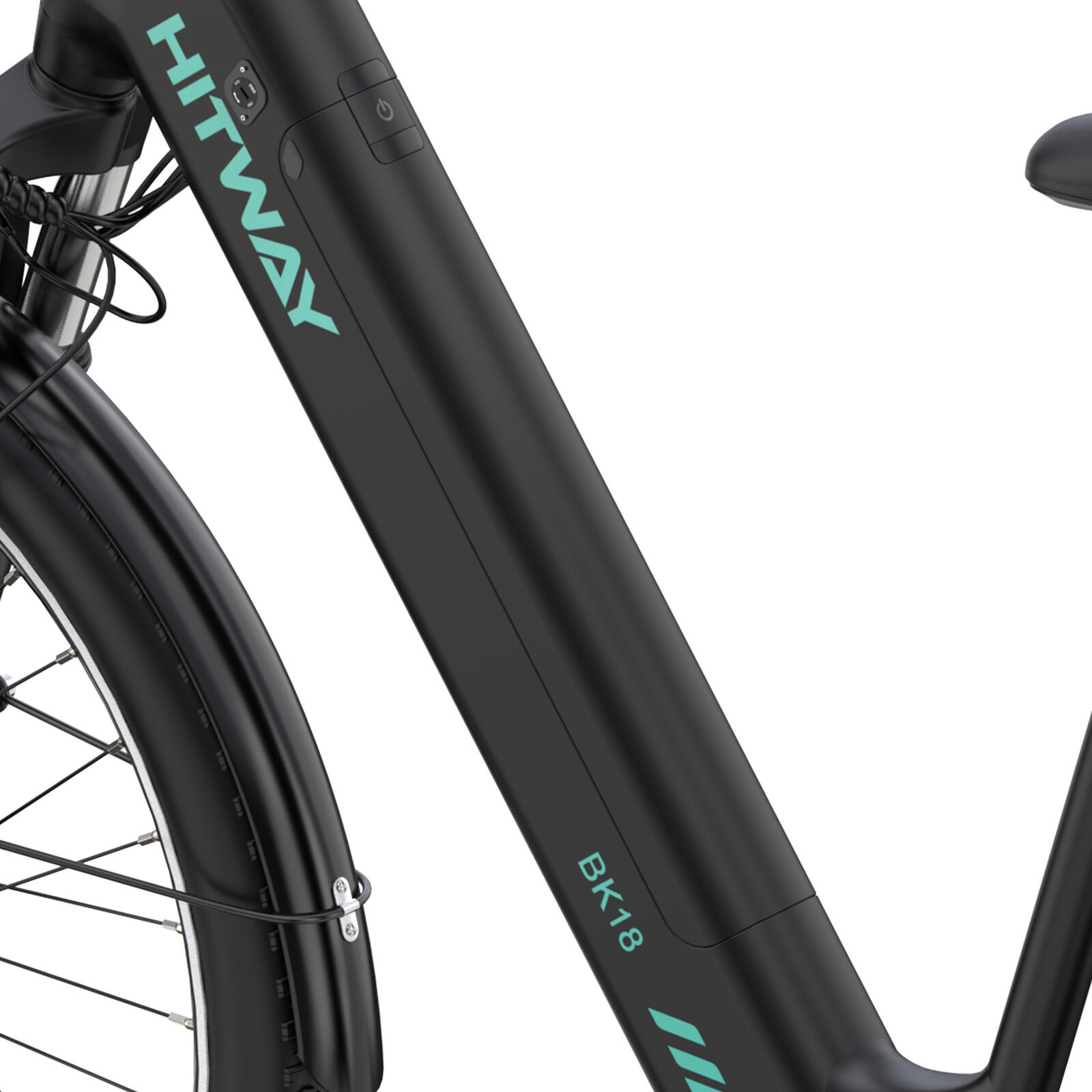 27,5" Vélo de ville électrique cadre bas 13Ah batterie amovible BK18 APP NFC – Image 3