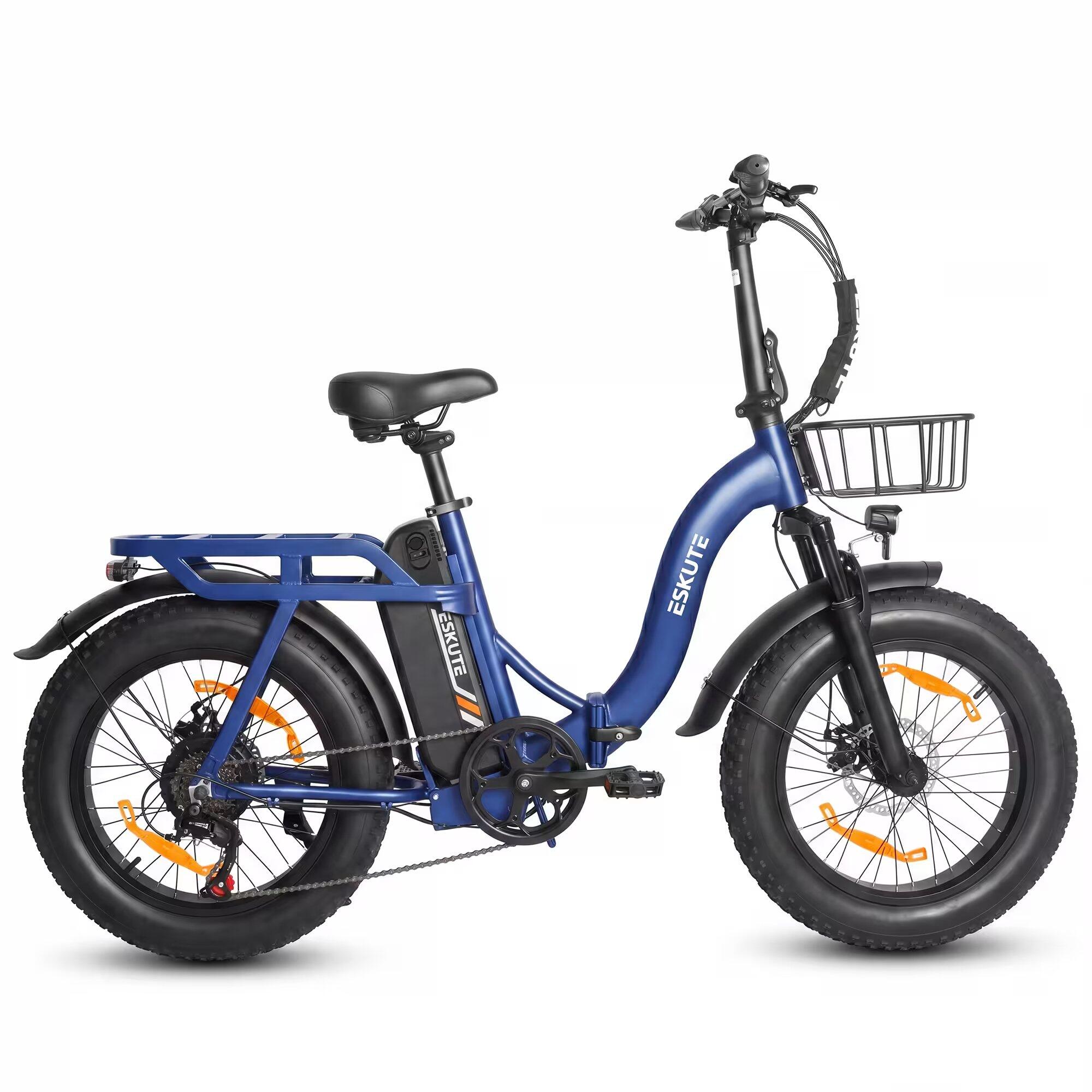 ESKUTE D202 Vélo Électrique Pliable 48V 20.8Ah Pneus 20x4 Autonomie 100km – Image 2
