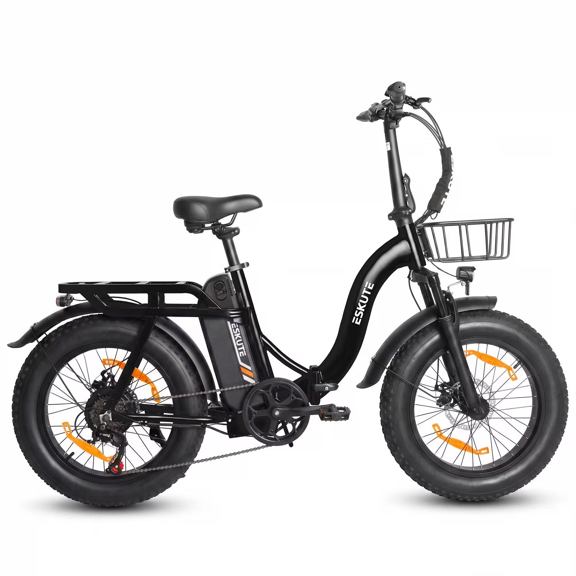 ESKUTE D202 Vélo Électrique Pliable 48V 20.8Ah Pneus 20x4 Autonomie 100km – Image 2