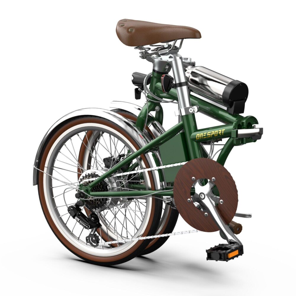 OT02 PRO vélo électrique pliable 20", moteur 250W, Shimano 7 vitesses, écran LCD