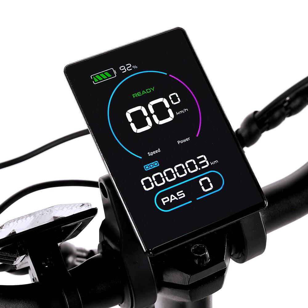 Jinghama R5 1000W 48V 12.8Ah Vélo Électrique Pliant à Suspension Complète pour Adultes, Pneus de 26 x 4.0 Pouces de Large Aide à
