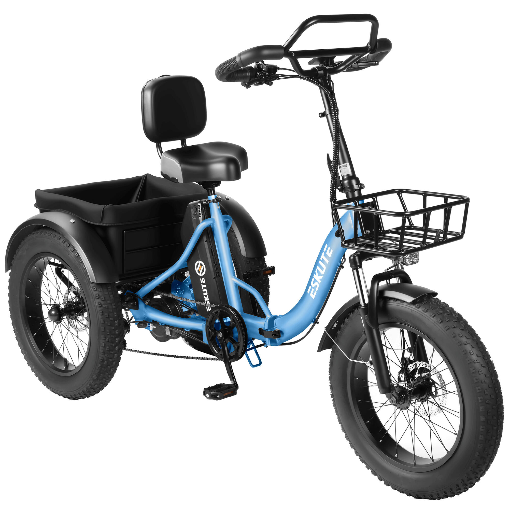 Tricycle cargo électrique ESKUTE T302 Pro, batterie 48 V 20,8 Ah – Image 2
