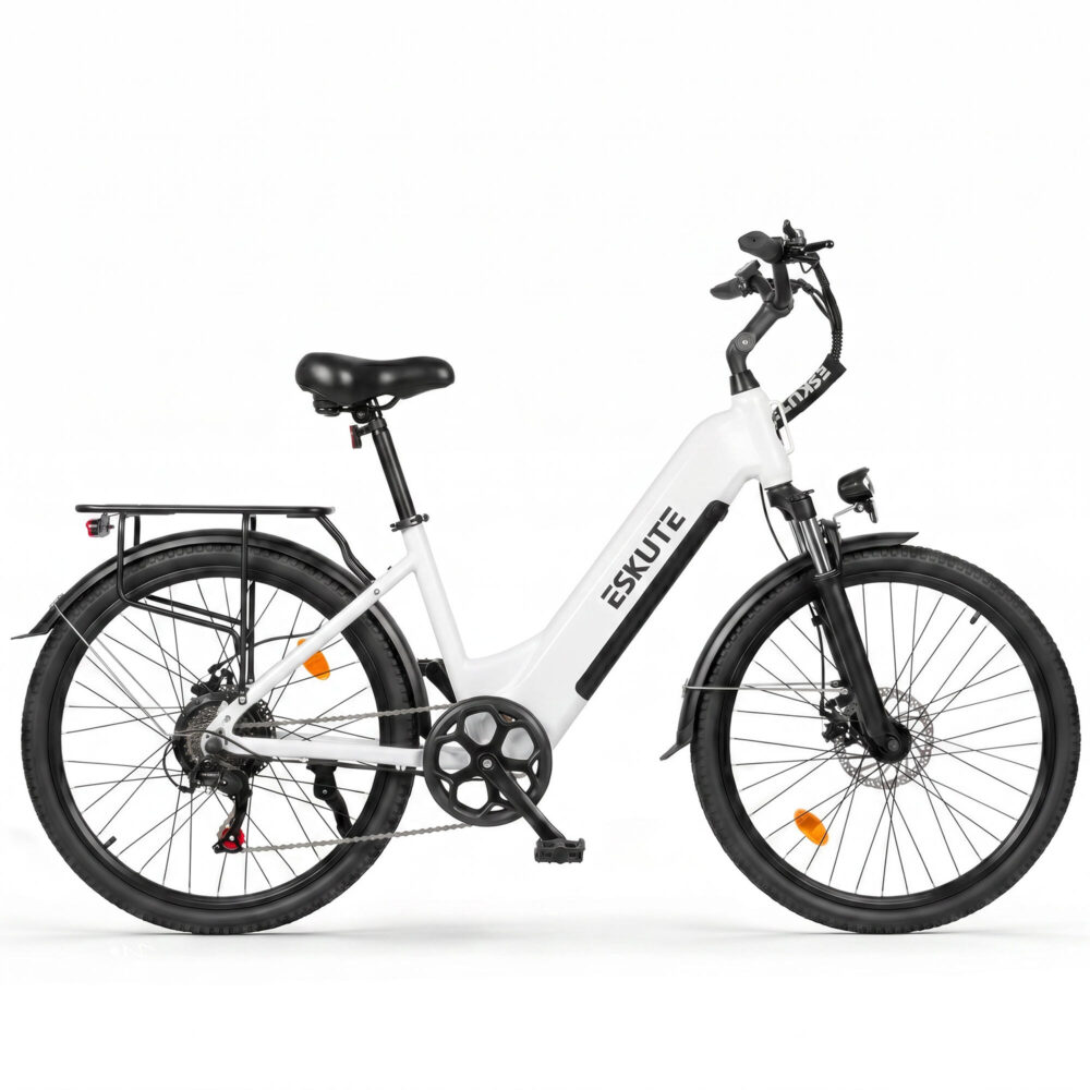 Vélo électrique urbain ESKUTE C202, moteur 250 W, batterie amovible 48 V 17,5 Ah