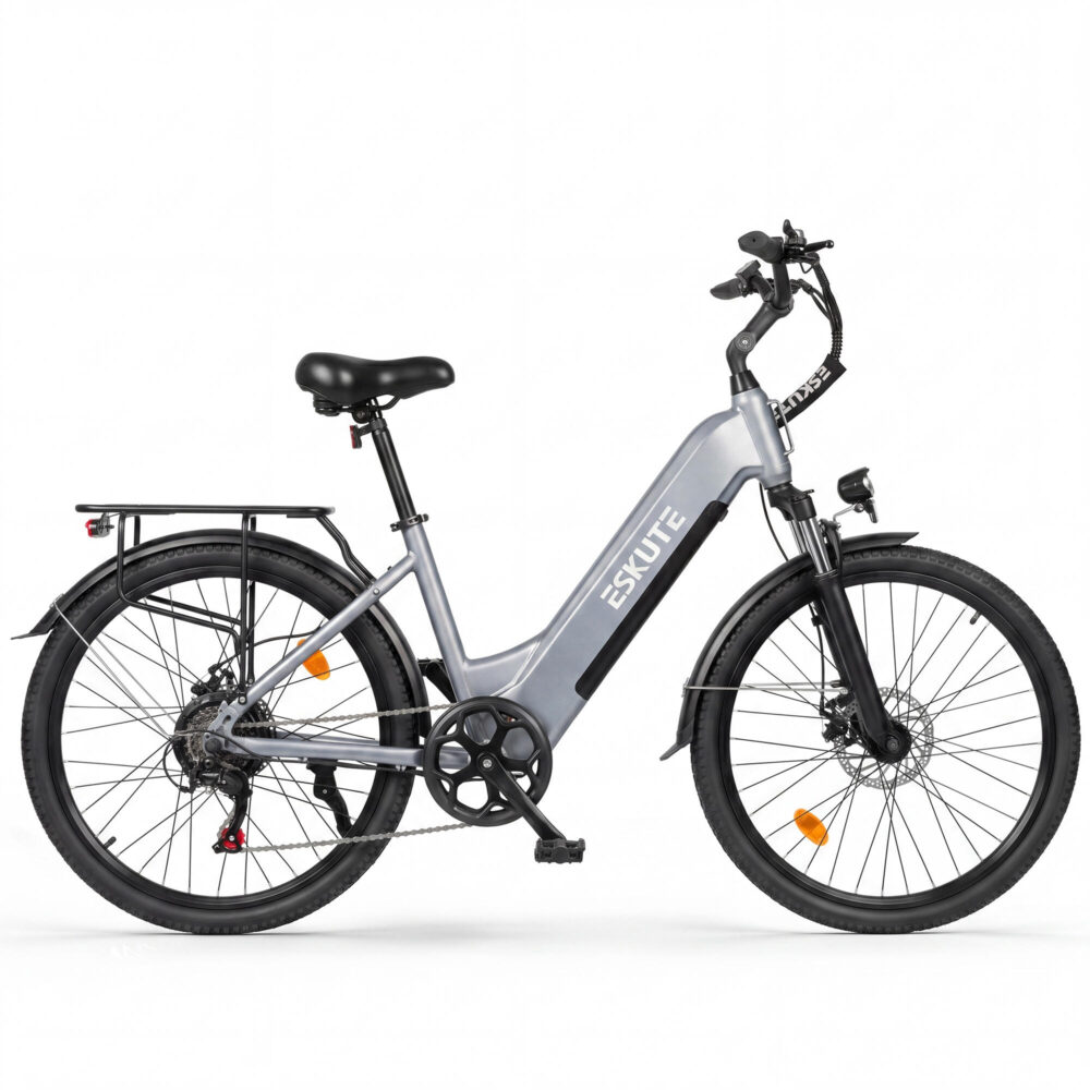 Vélo électrique urbain ESKUTE C202, moteur 250 W, batterie amovible 48 V 17,5 Ah