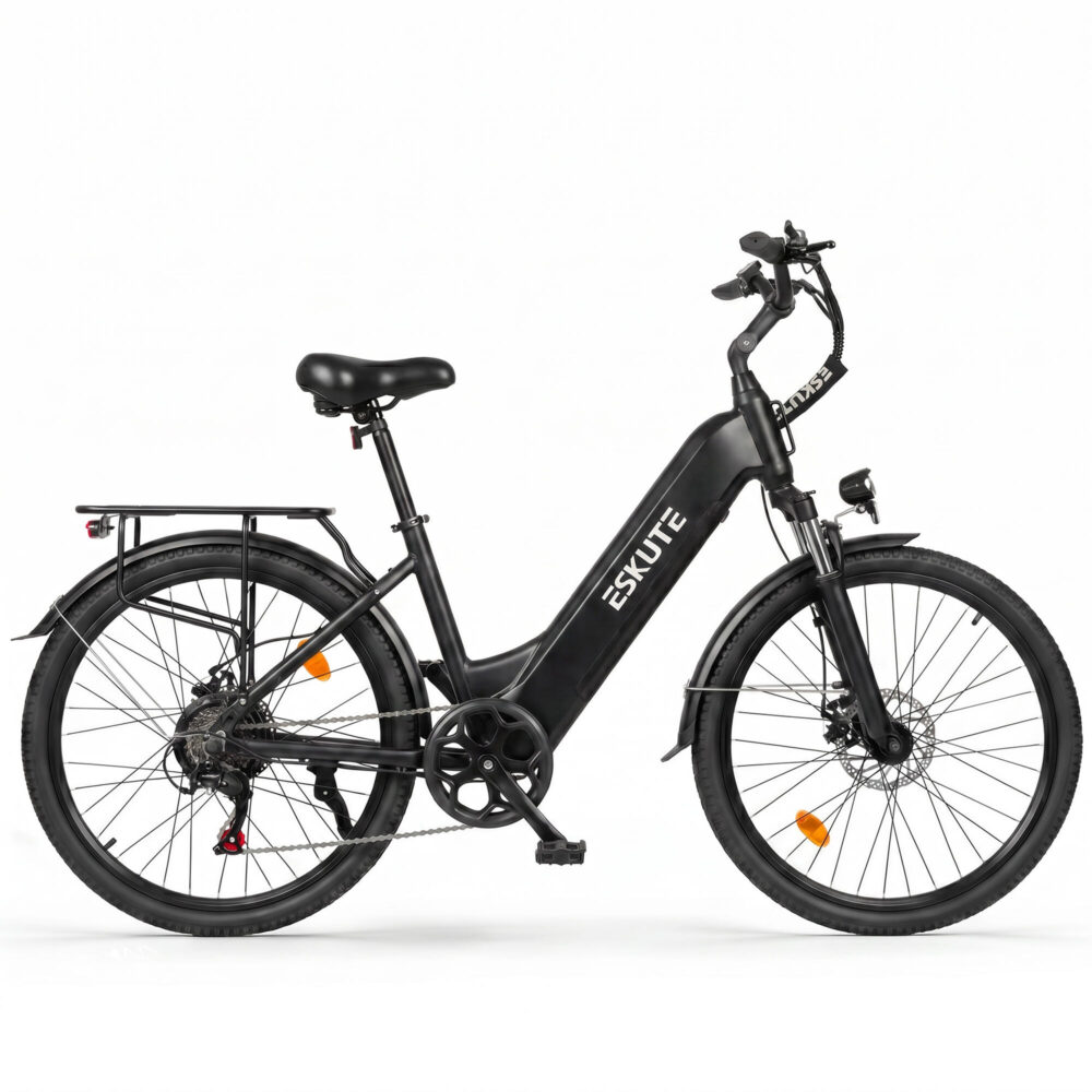 Vélo électrique urbain ESKUTE C202, moteur 250 W, batterie amovible 48 V 17,5 Ah