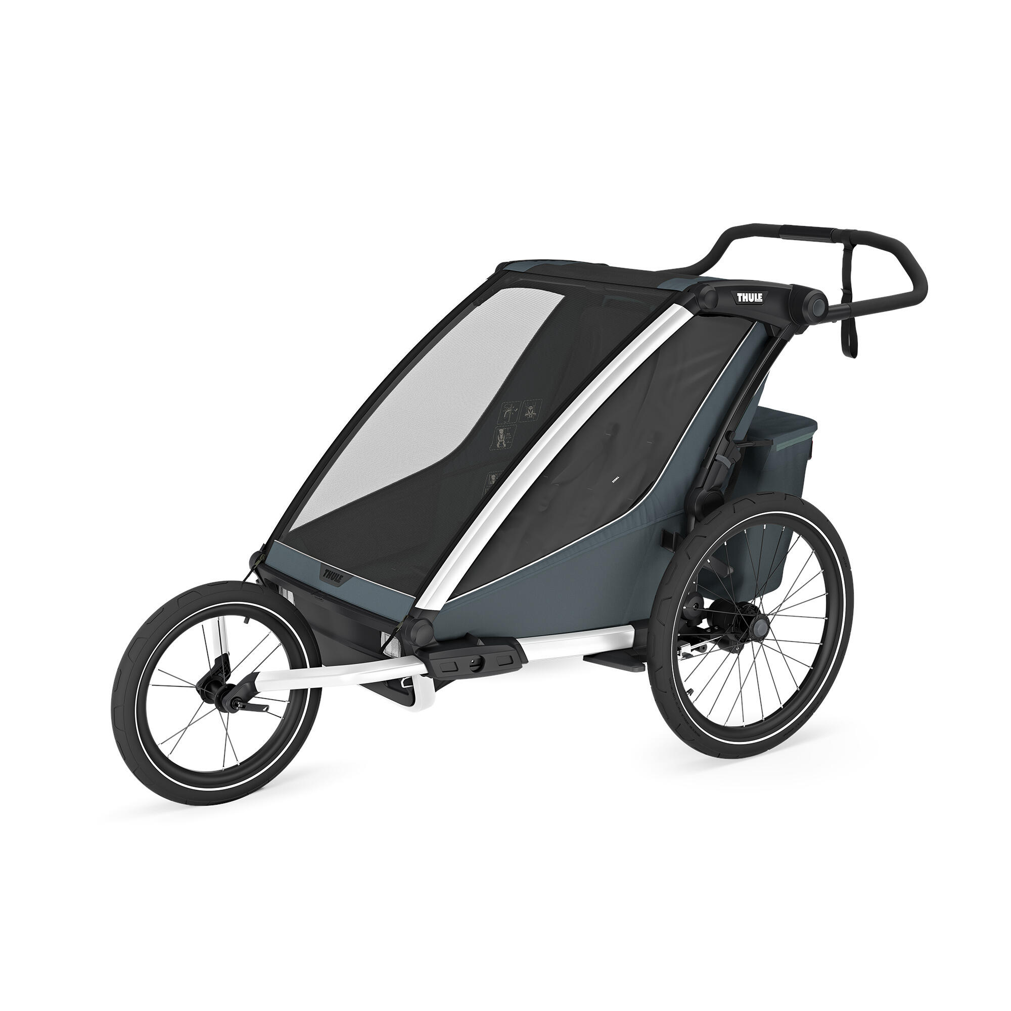 THULE Chariot Cross 2 Double remorque vélo et jogger – Image 3