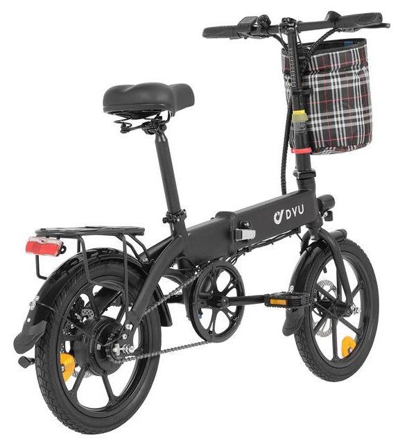 Vélo électrique pliant DYU A1F Pro 16 pouces 250 W 36 V 7,5 Ah