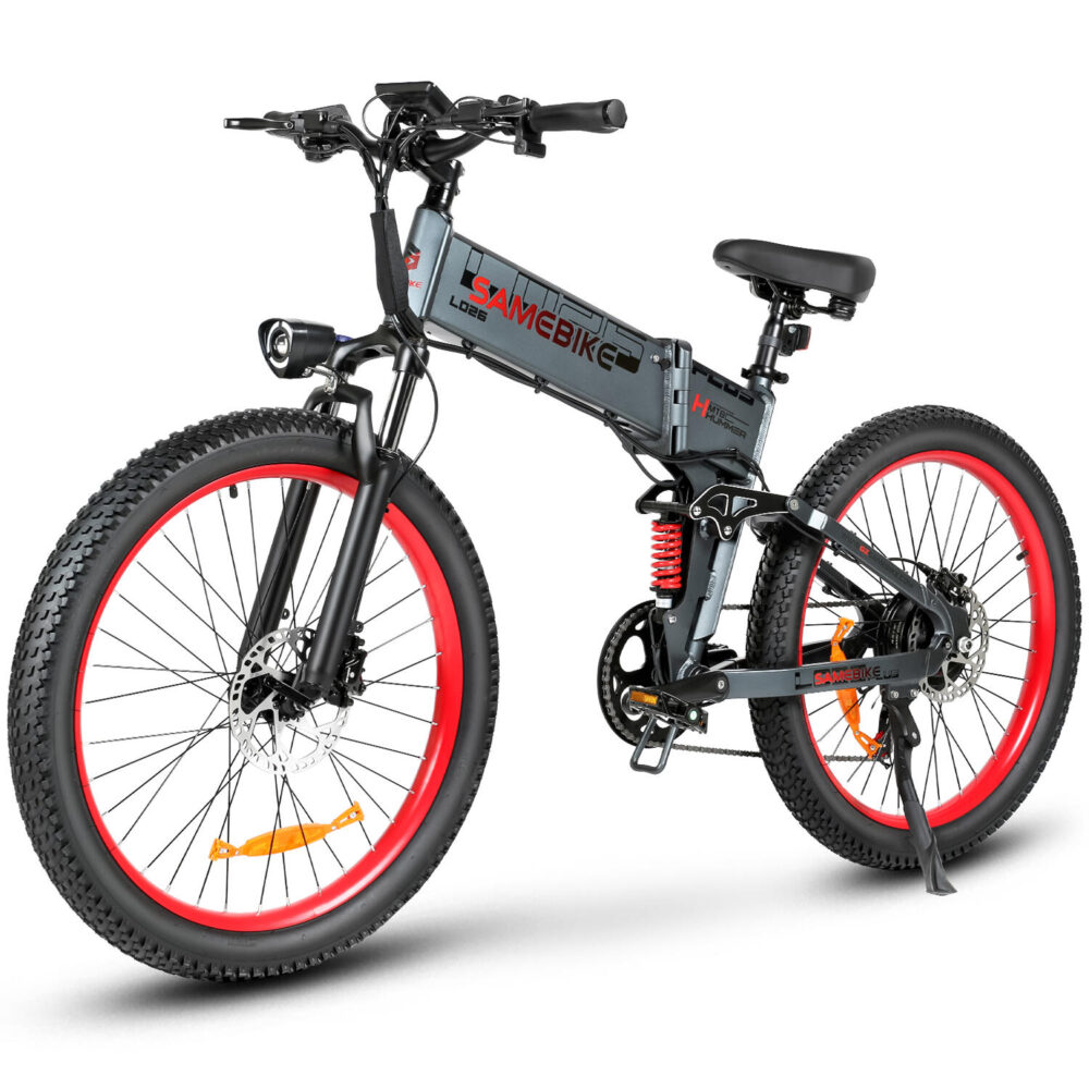 Vélo électrique SAMEBIKE LO26-Plus avec batterie 48 V 15 Ah, pneus 26 pouces