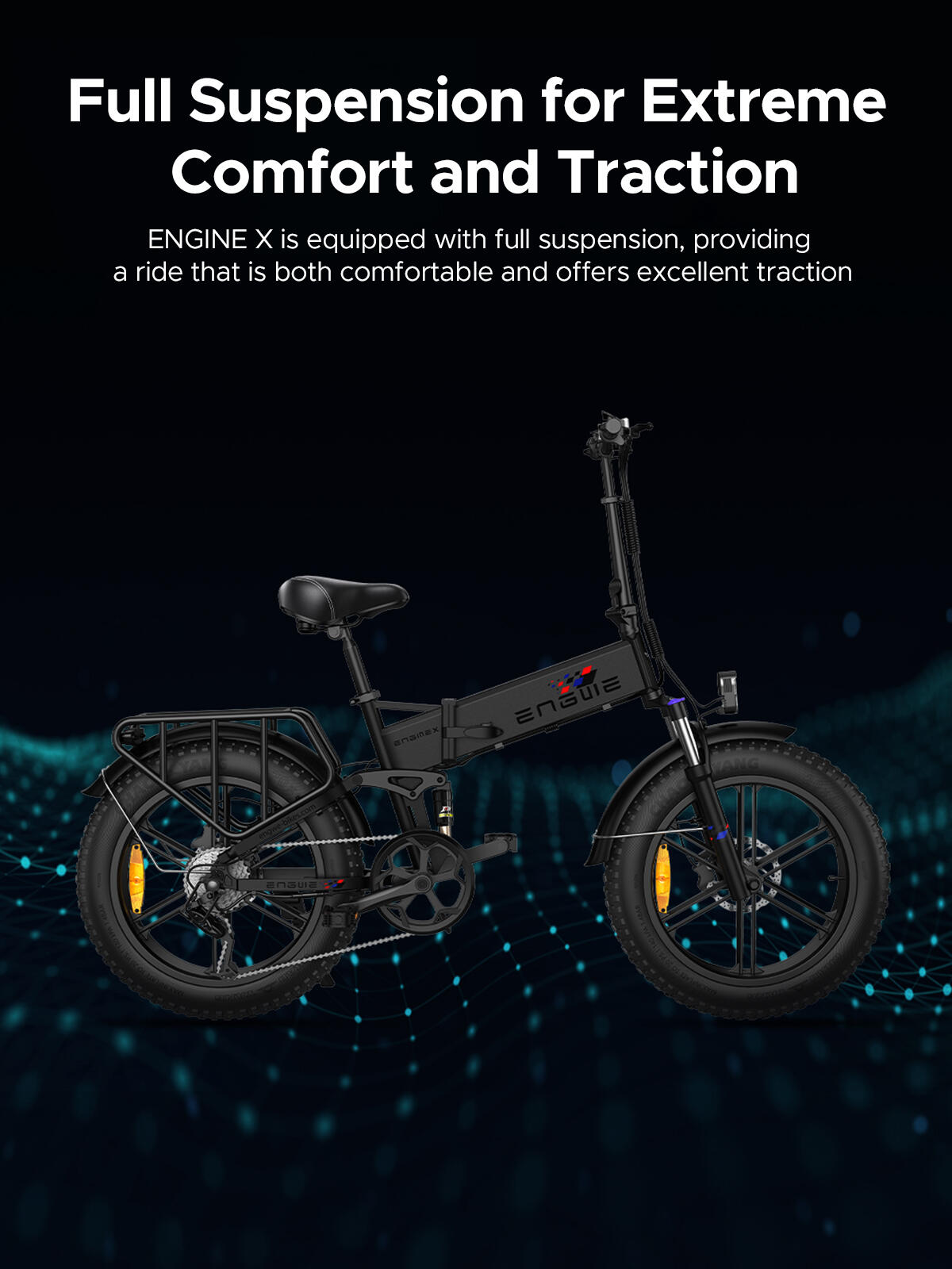 Vélo électrique ENGWE ENGINE X 250 W 48 V 13 Ah à gros pneus – Image 5