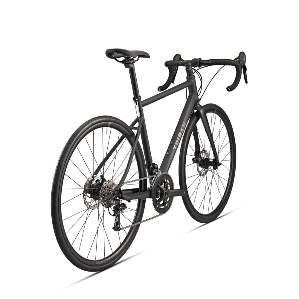 Velo route cyclotouriste rc500 microshift 9v gris