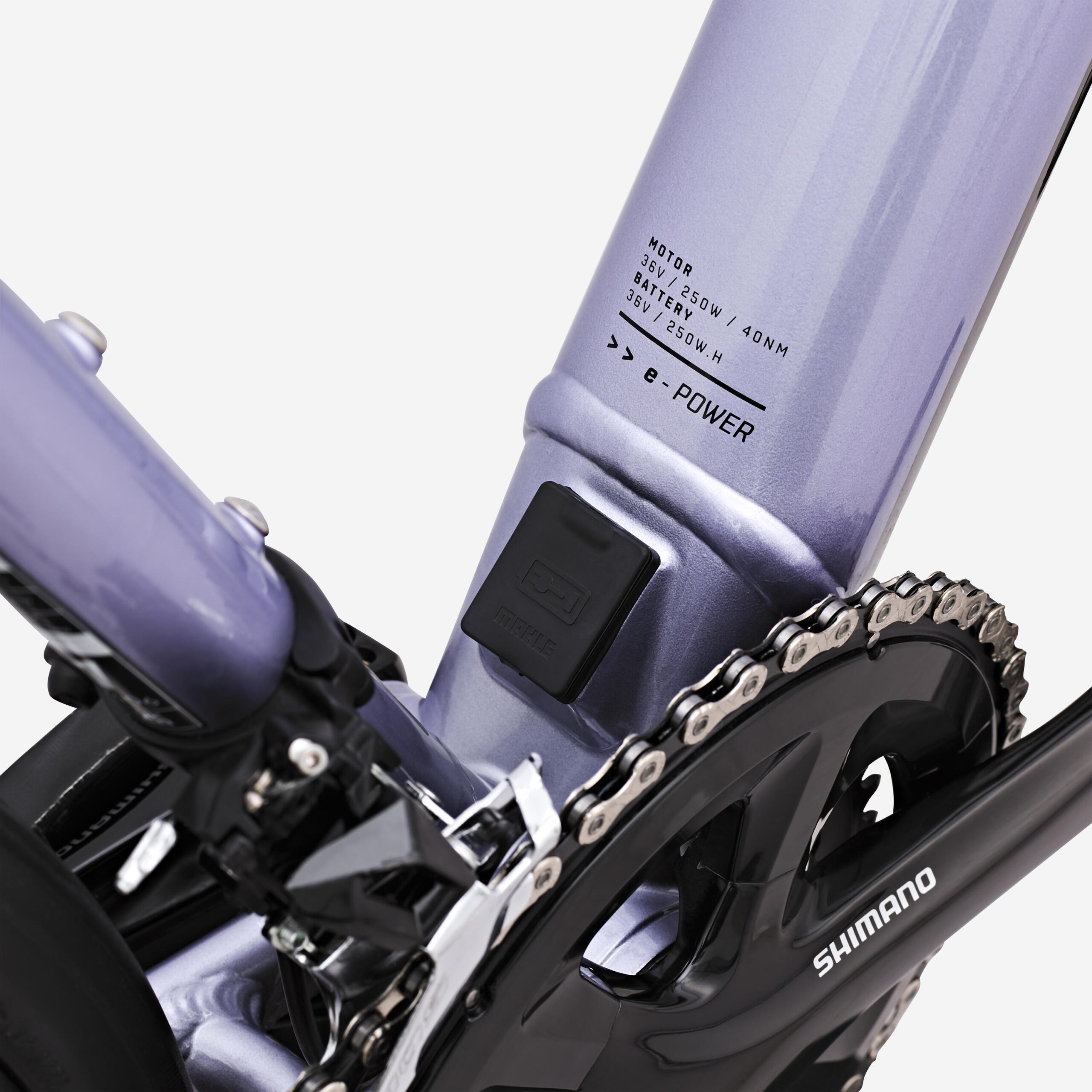 Vélo de route à assistance électrique - E-EDR AF WMN Shimano 105 2x11S lila – Image 7