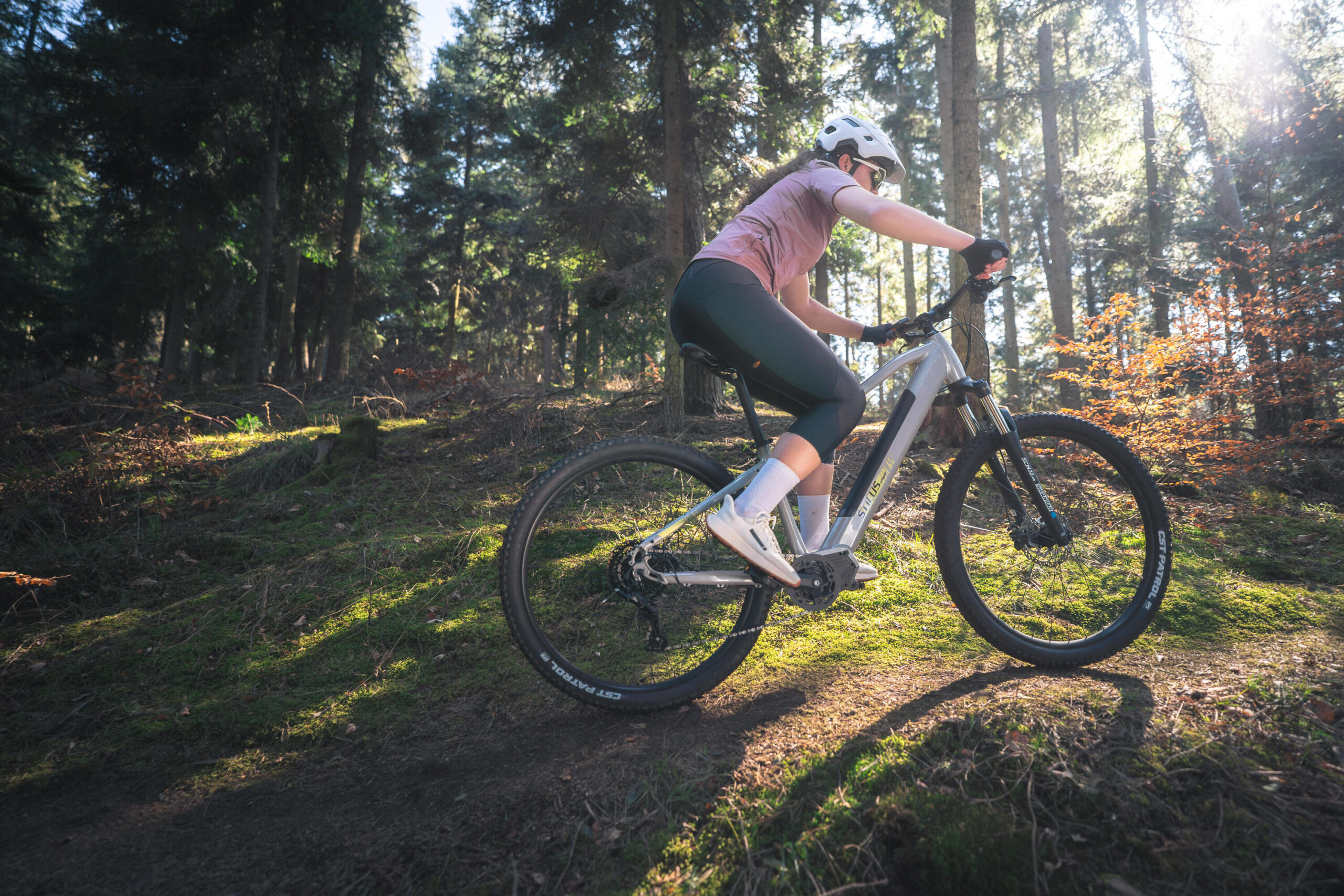 Vélo VTT électrique semi-rigide STILUS Off Road, Gris clair – Image 6