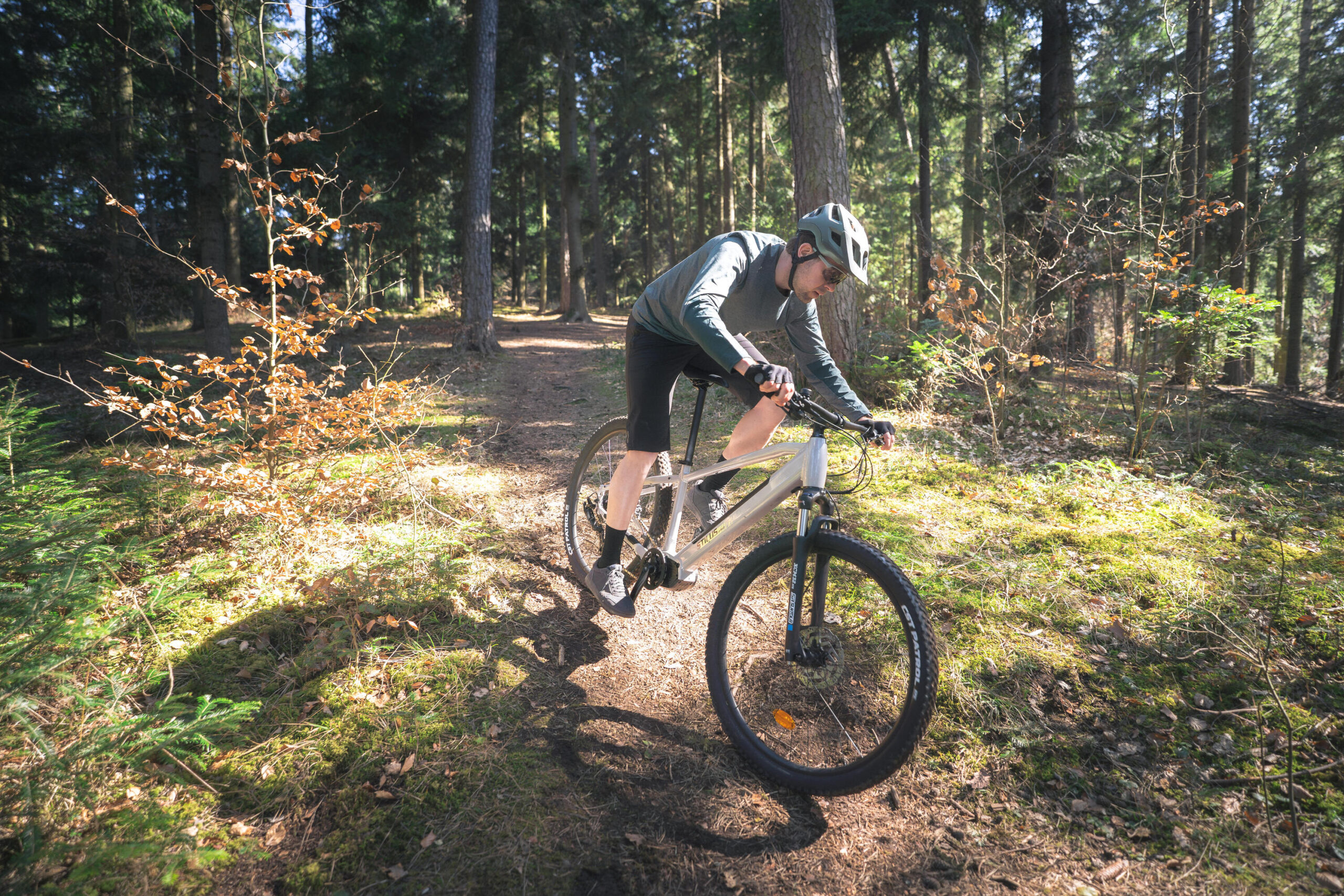 Vélo VTT électrique semi-rigide STILUS Off Road, Gris clair – Image 7