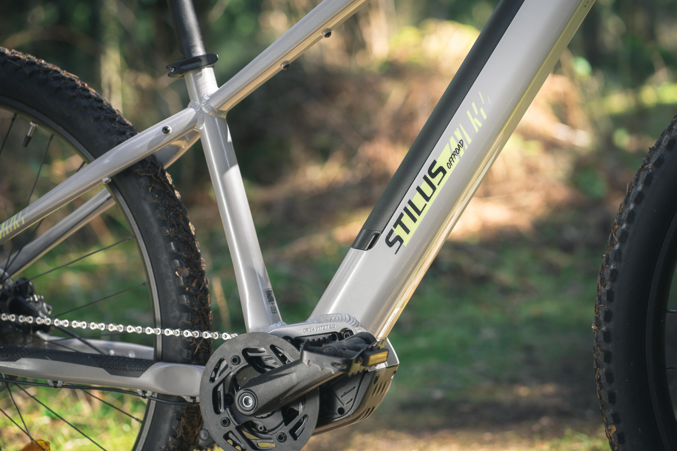 Vélo VTT électrique semi-rigide STILUS Off Road, Gris clair – Image 8
