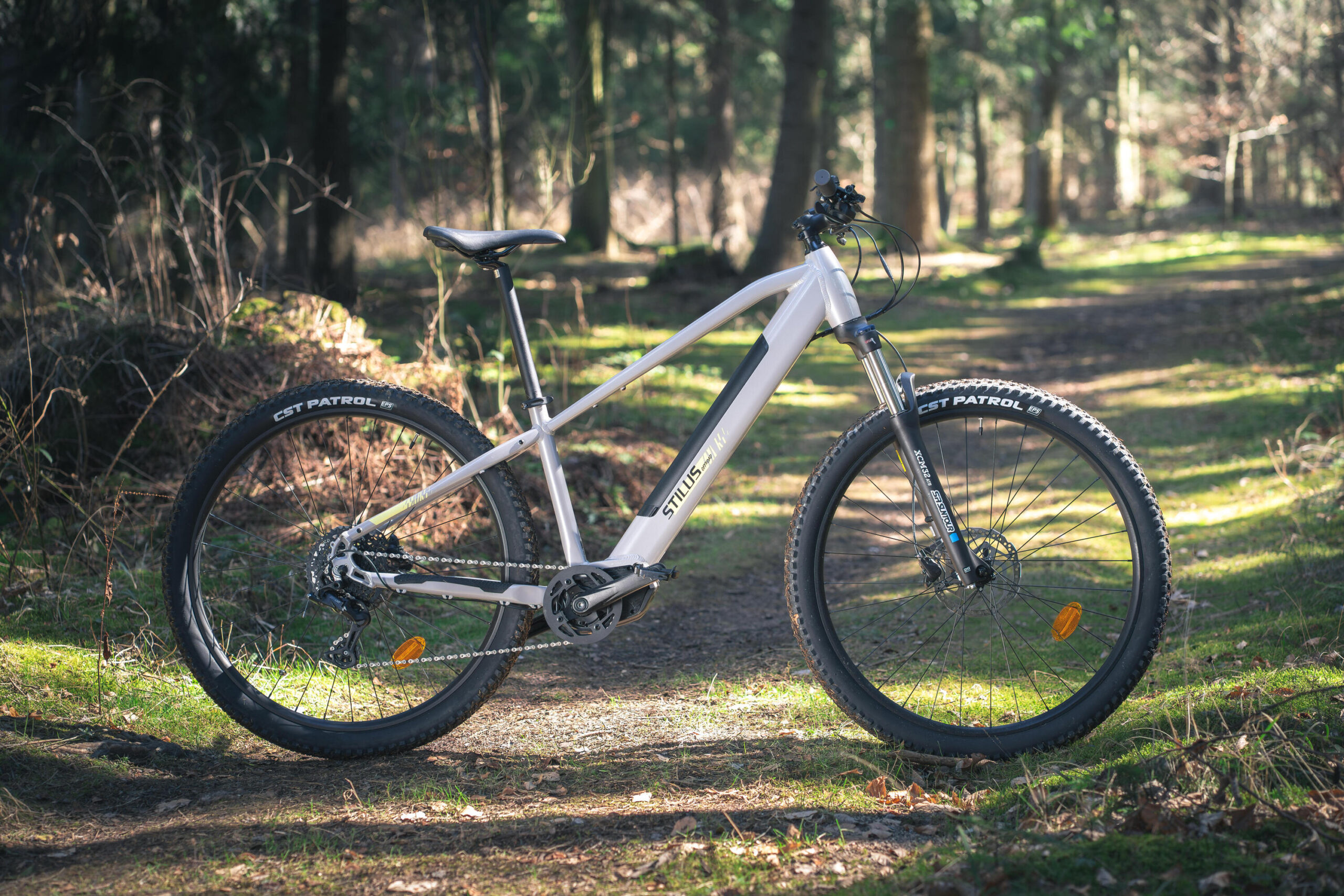 Vélo VTT électrique semi-rigide STILUS Off Road, Gris clair – Image 10