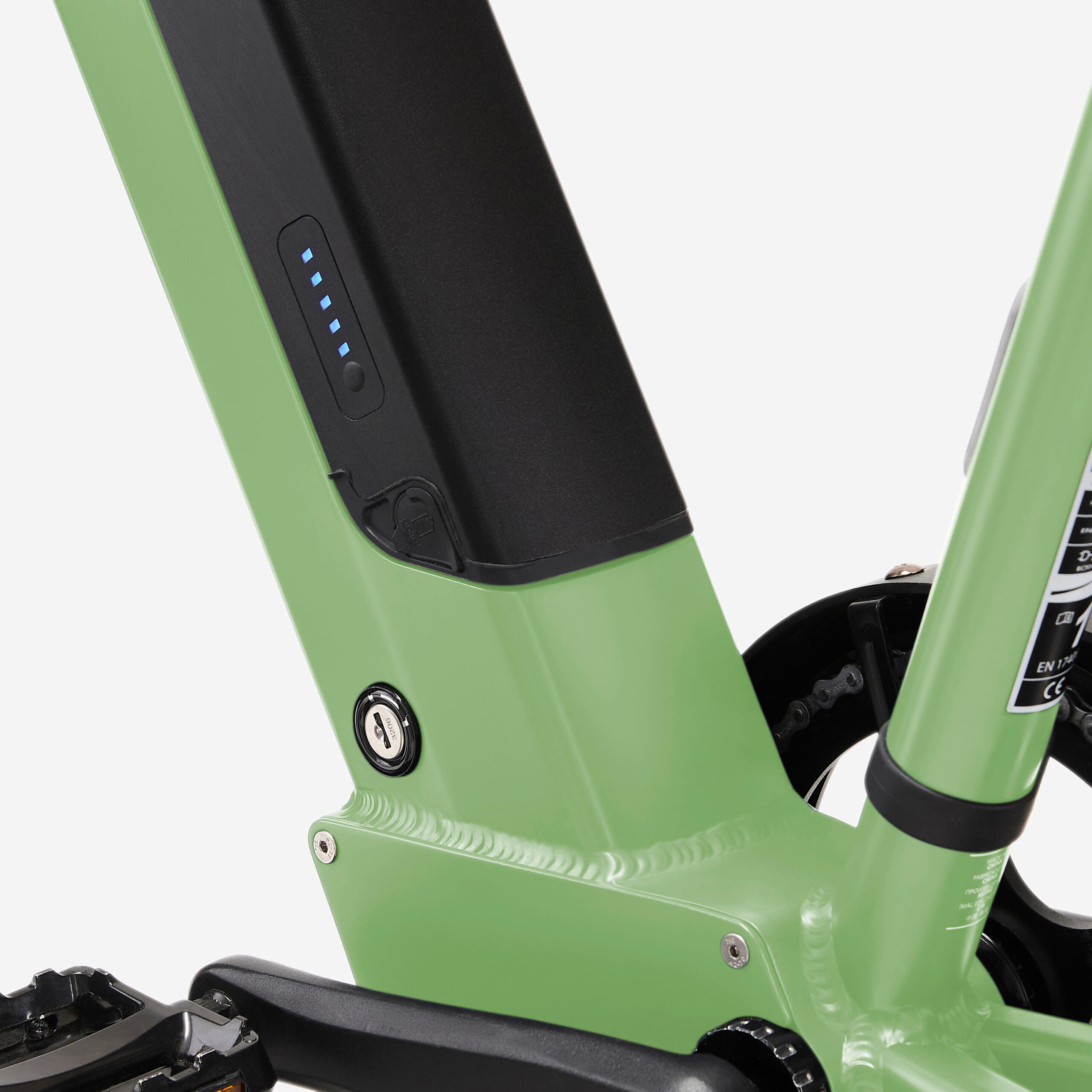 Velo cargo électrique longtail, E-three 500 vert sorbet – Image 8