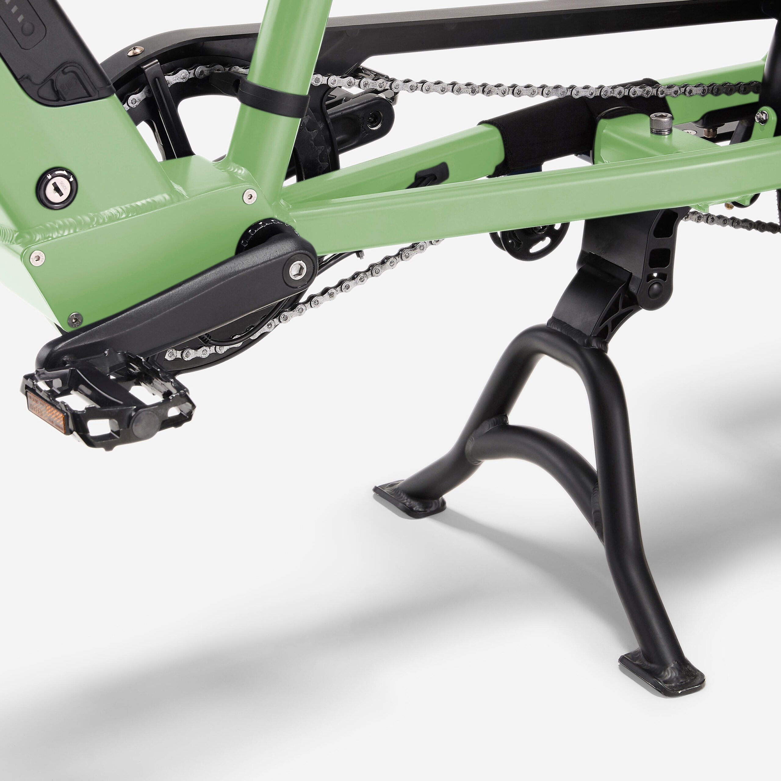 Velo cargo électrique longtail, E-three 500 vert sorbet – Image 9