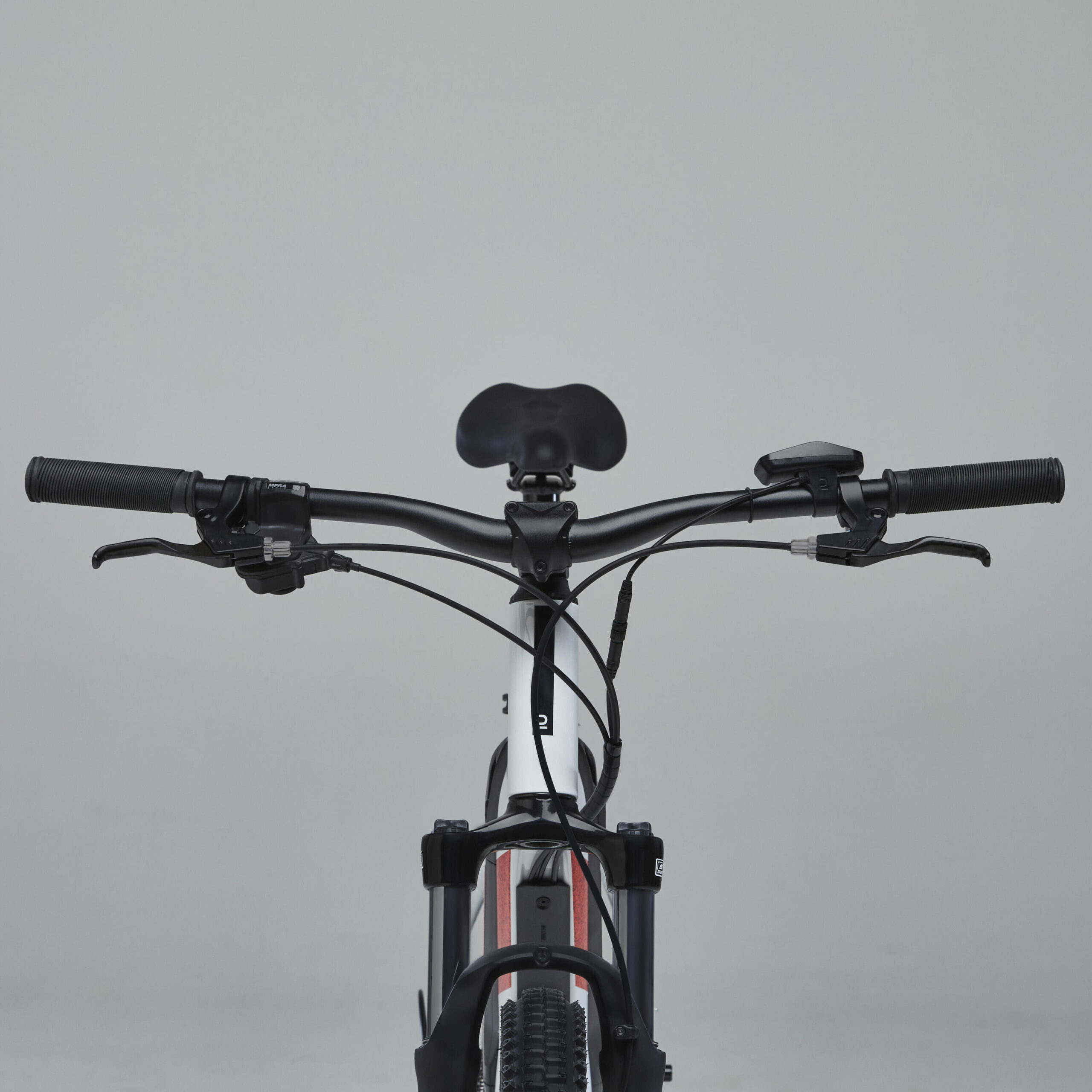 Vélo VTT électrique semi-rigide 27,5" - E-ST 100 Blanc Rouge – Image 6