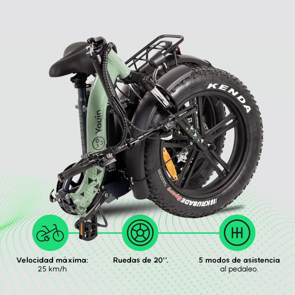 Vélo électrique pliant YOUIN Porto 20" 250W 45km