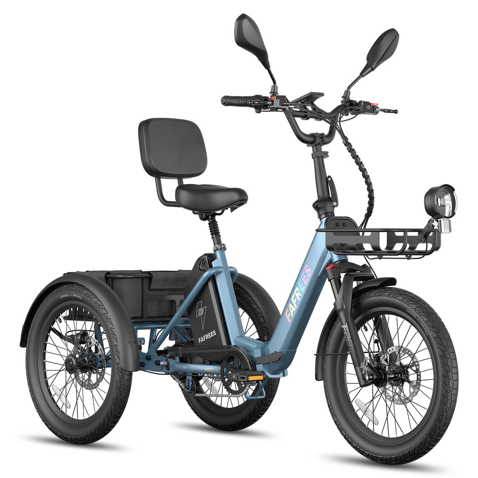 Tricycle Électrique F20 Mate II 48V 25Ah Freins Hydrauliques Paniers 180kg – Image 2