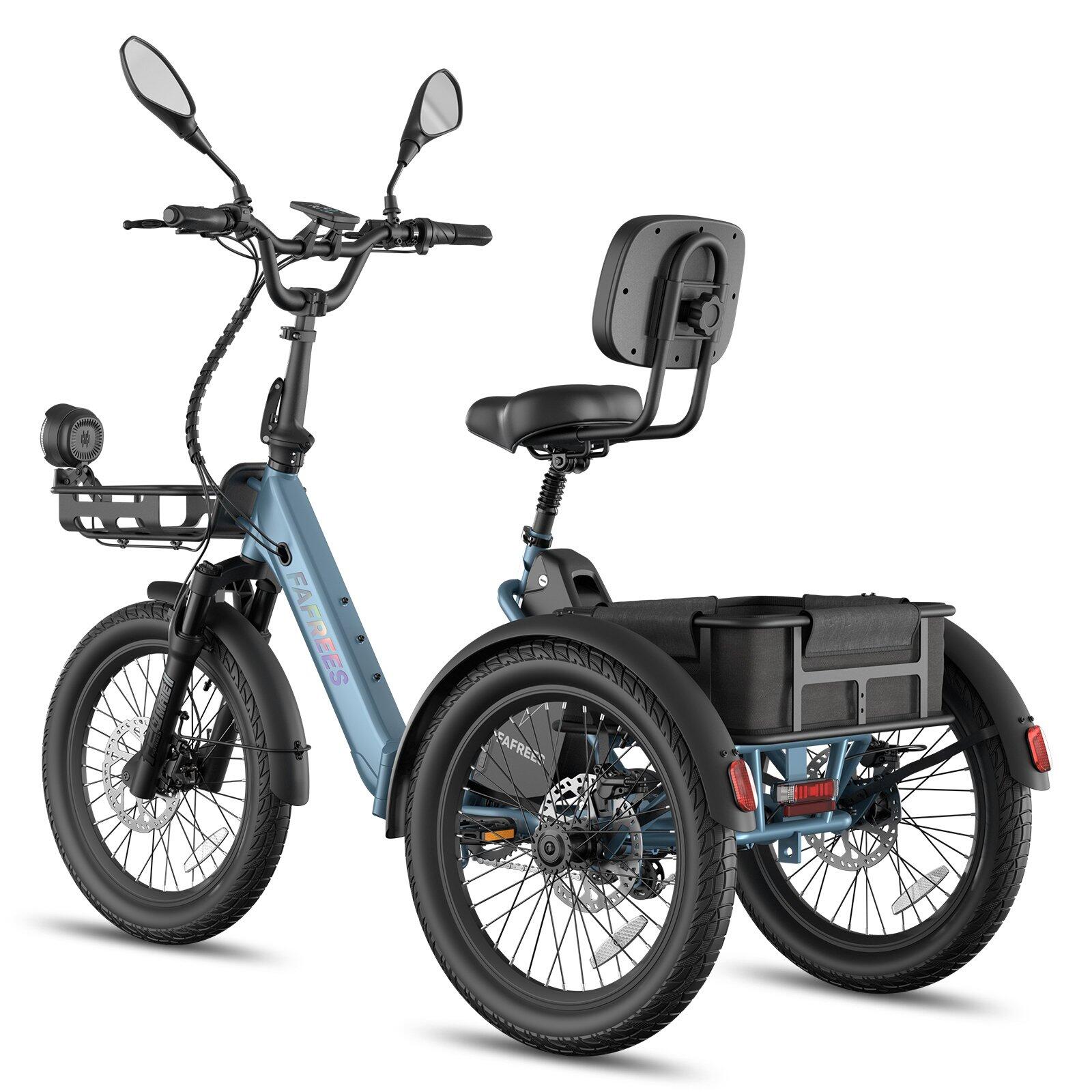 Tricycle Électrique F20 Mate II 48V 25Ah Freins Hydrauliques Paniers 180kg – Image 3