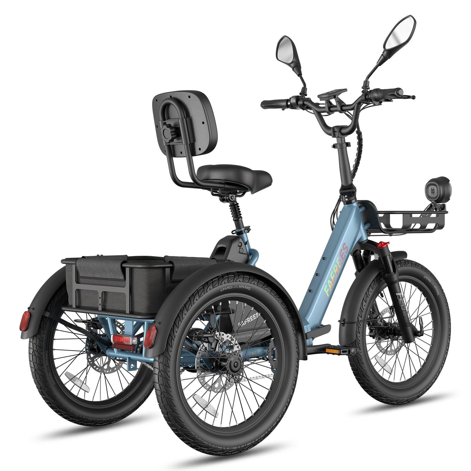 Tricycle Électrique F20 Mate II 48V 25Ah Freins Hydrauliques Paniers 180kg – Image 4