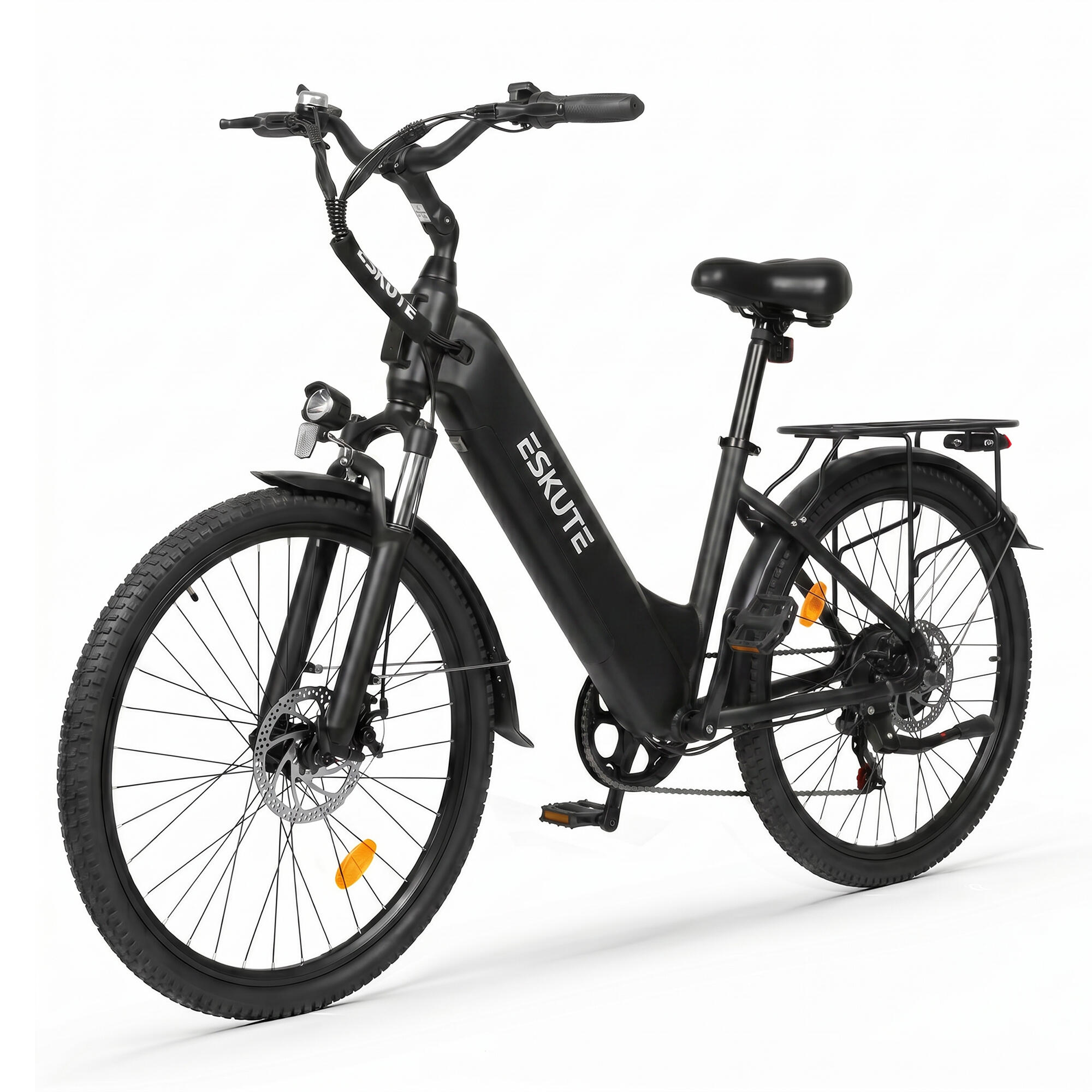 Vélo électrique ESKUTE C202 26" à cadre ouvert, moteur 250W, batterie 48V 17,5AH – Image 2