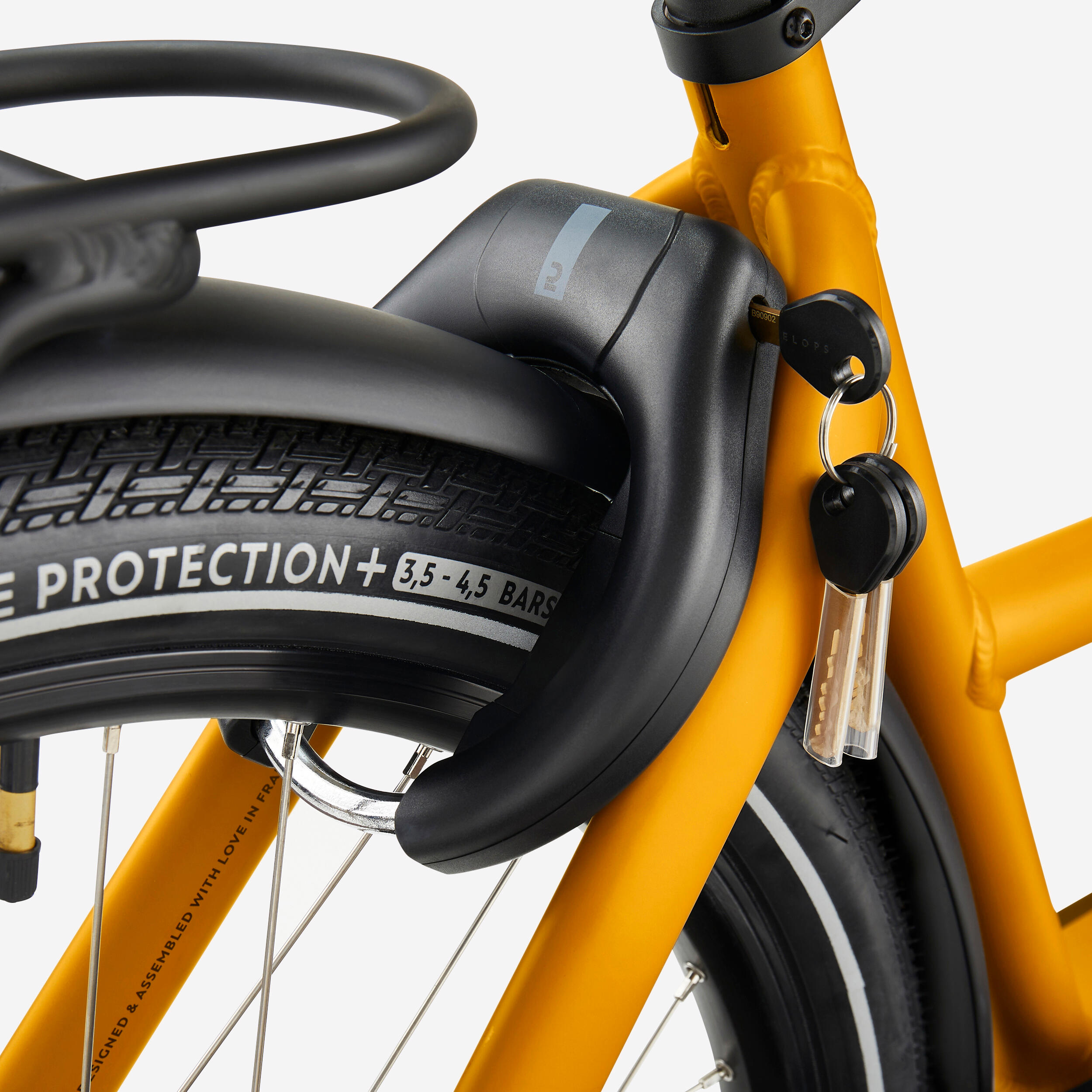 Velo cargo electrique biporteur famille f900e jaune – Image 10