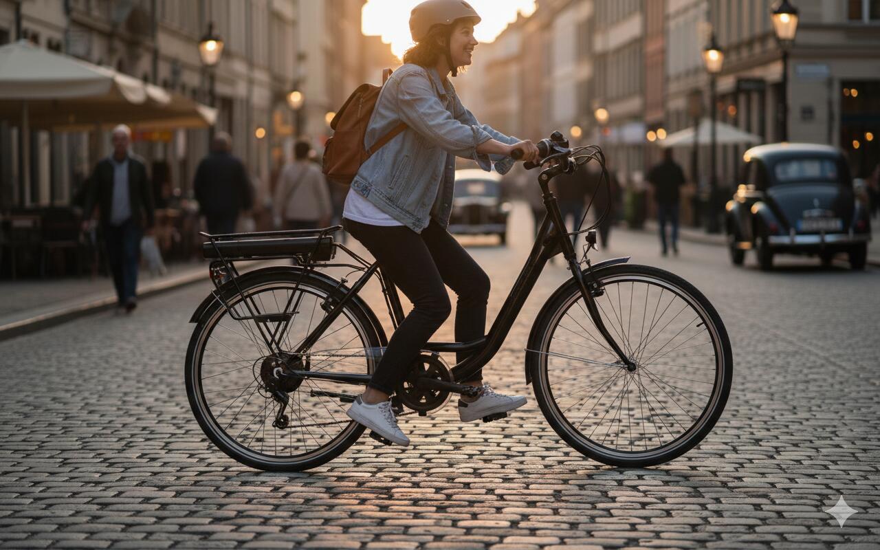 Vélo de ville noir Denver E4000 – Image 3