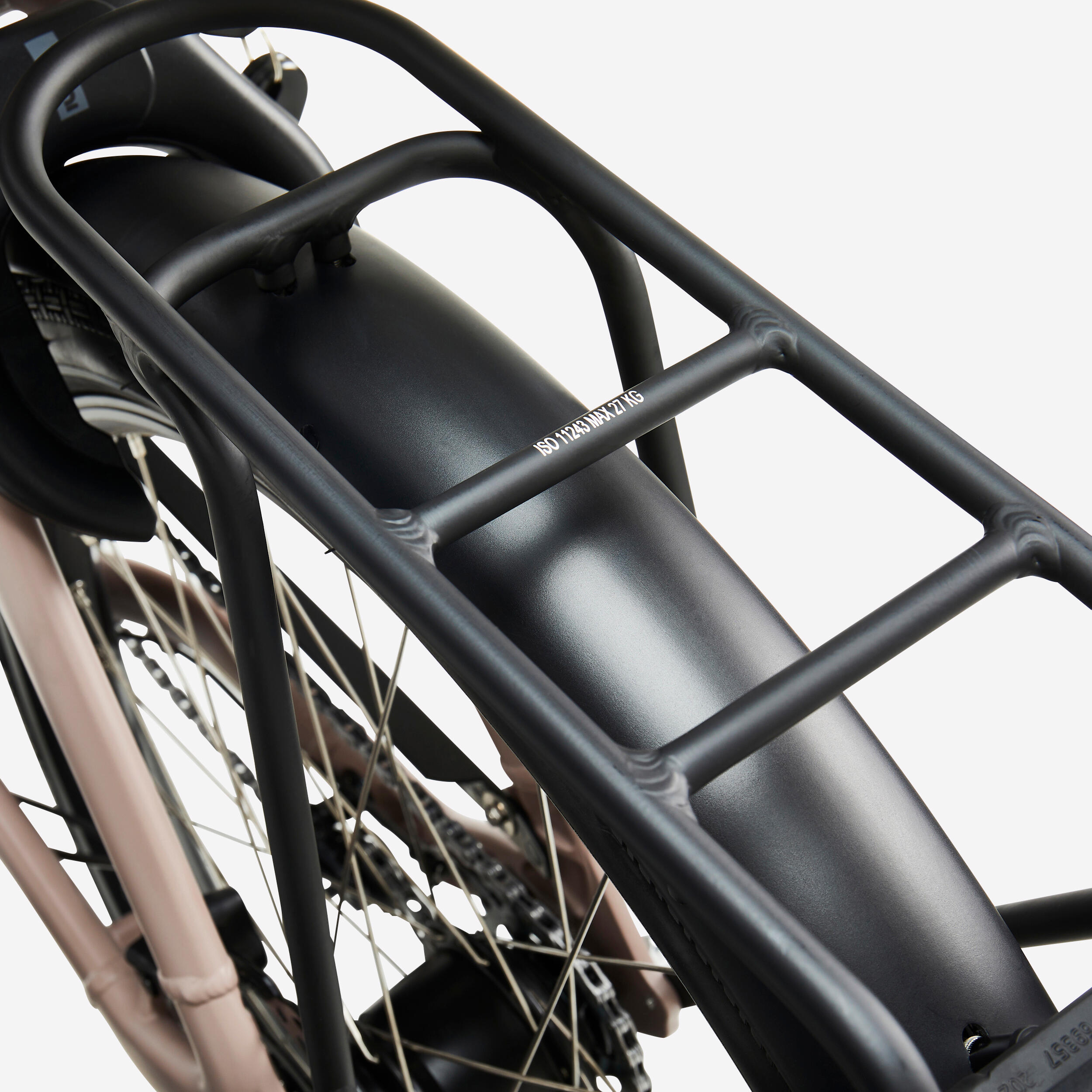 Velo cargo electrique biporteur famille f900e taupe – Image 7