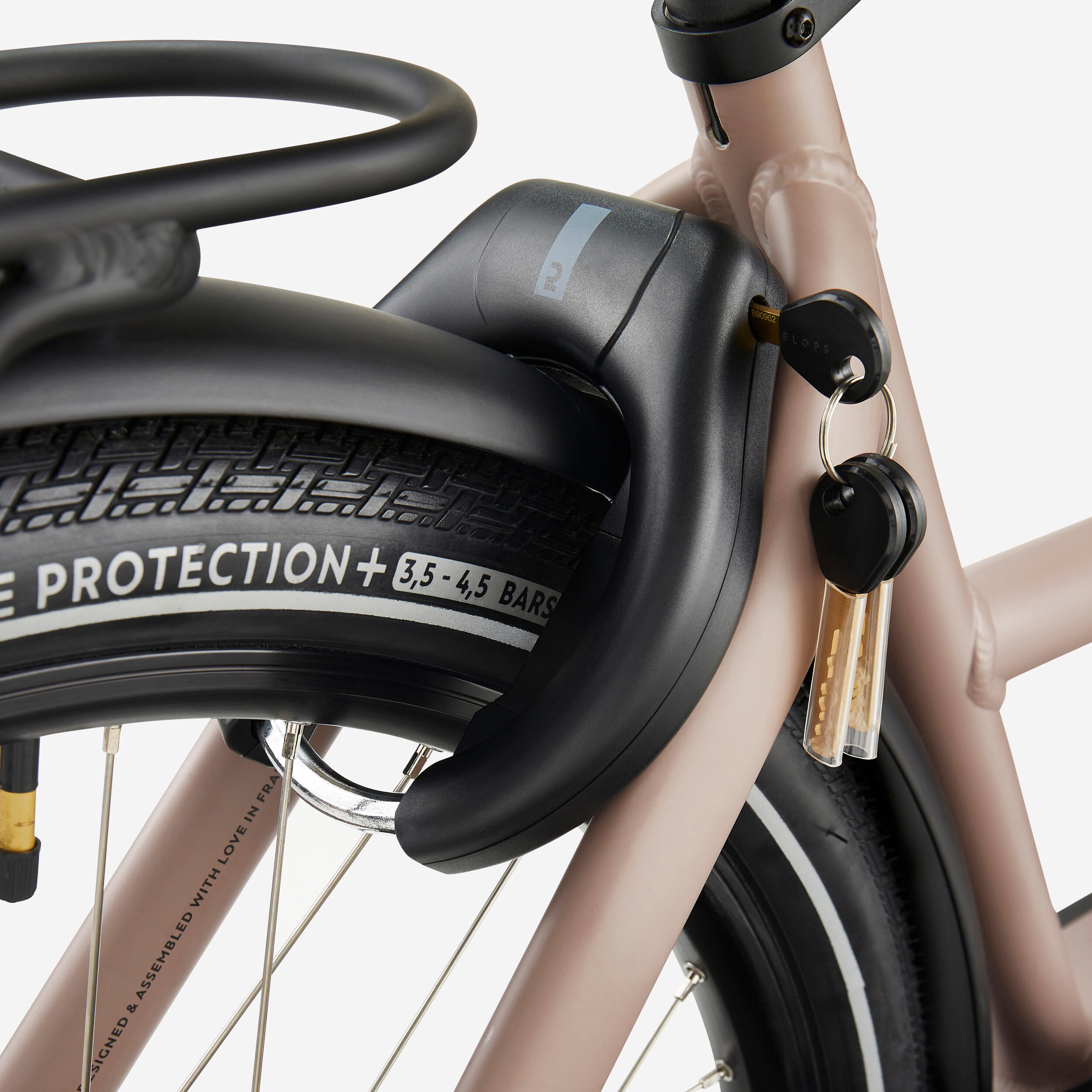 Velo cargo electrique biporteur famille f900e taupe – Image 10