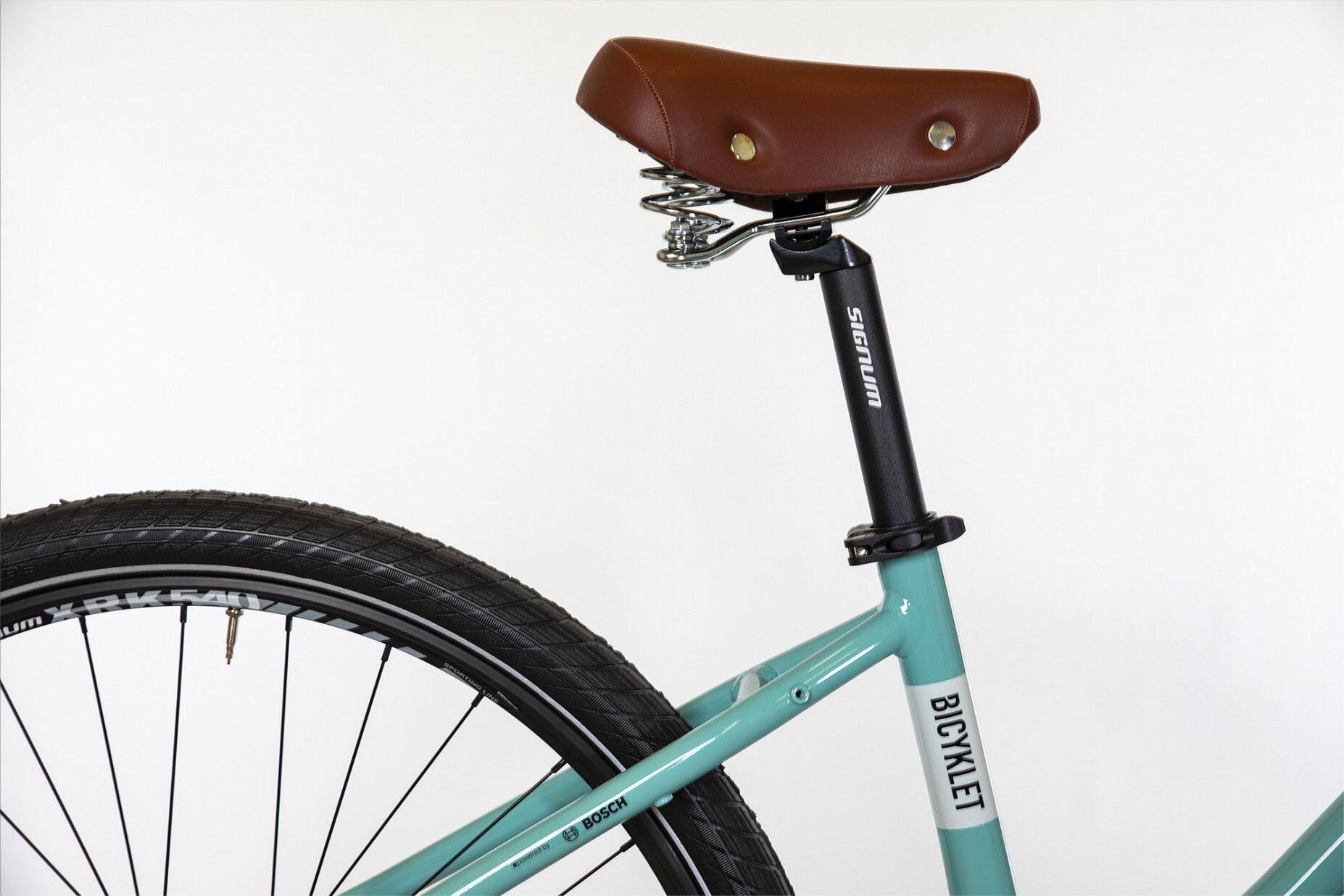Vélo Fitness Électrique Bicyklet Béatrice Shimano Altus 9V 500 Wh 700 mm Bleu – Image 3