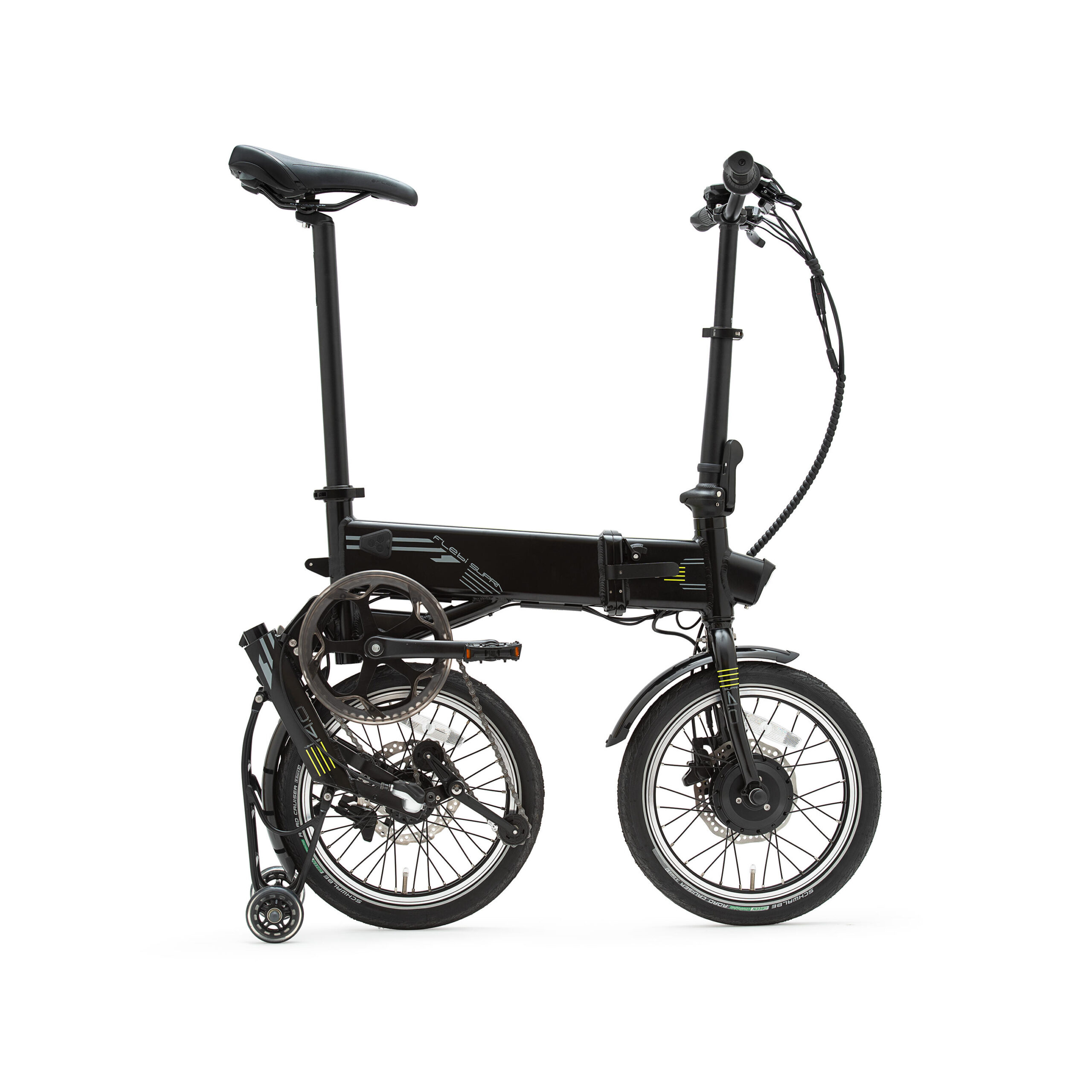 Vélo électrique pliant Supra 4.0 Black lime | Roues 16" | Autonomie 70 km – Image 4