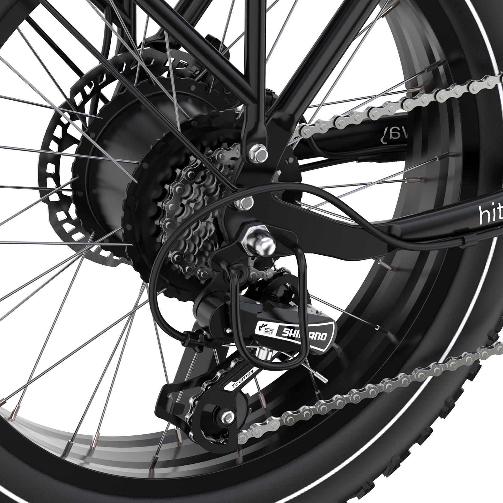Vélo cargo électrique pliant 20*4,0", pneus fat, 1296Wh, BK6S PLUS – Image 2
