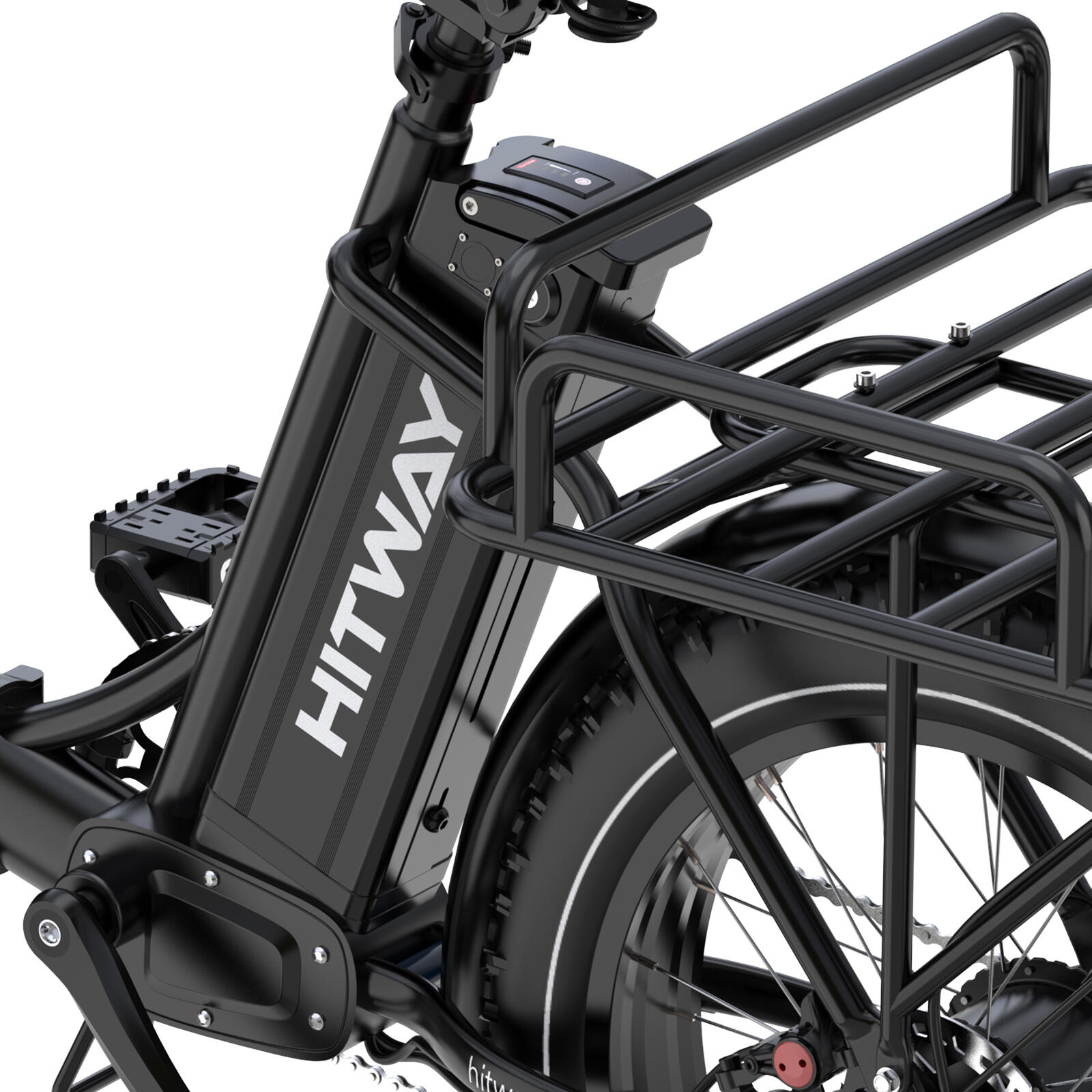 Vélo cargo électrique pliant 20*4,0", pneus fat, 1296Wh, BK6S PLUS – Image 3