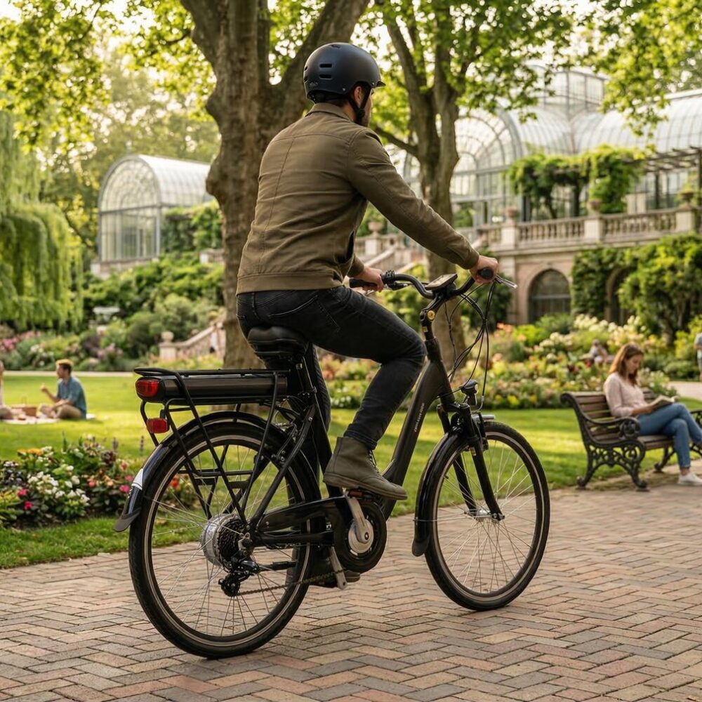 Eovolt Vélo Électrique Pliable Matin 16 Origines V3 Noir - Idéal pour la Ville