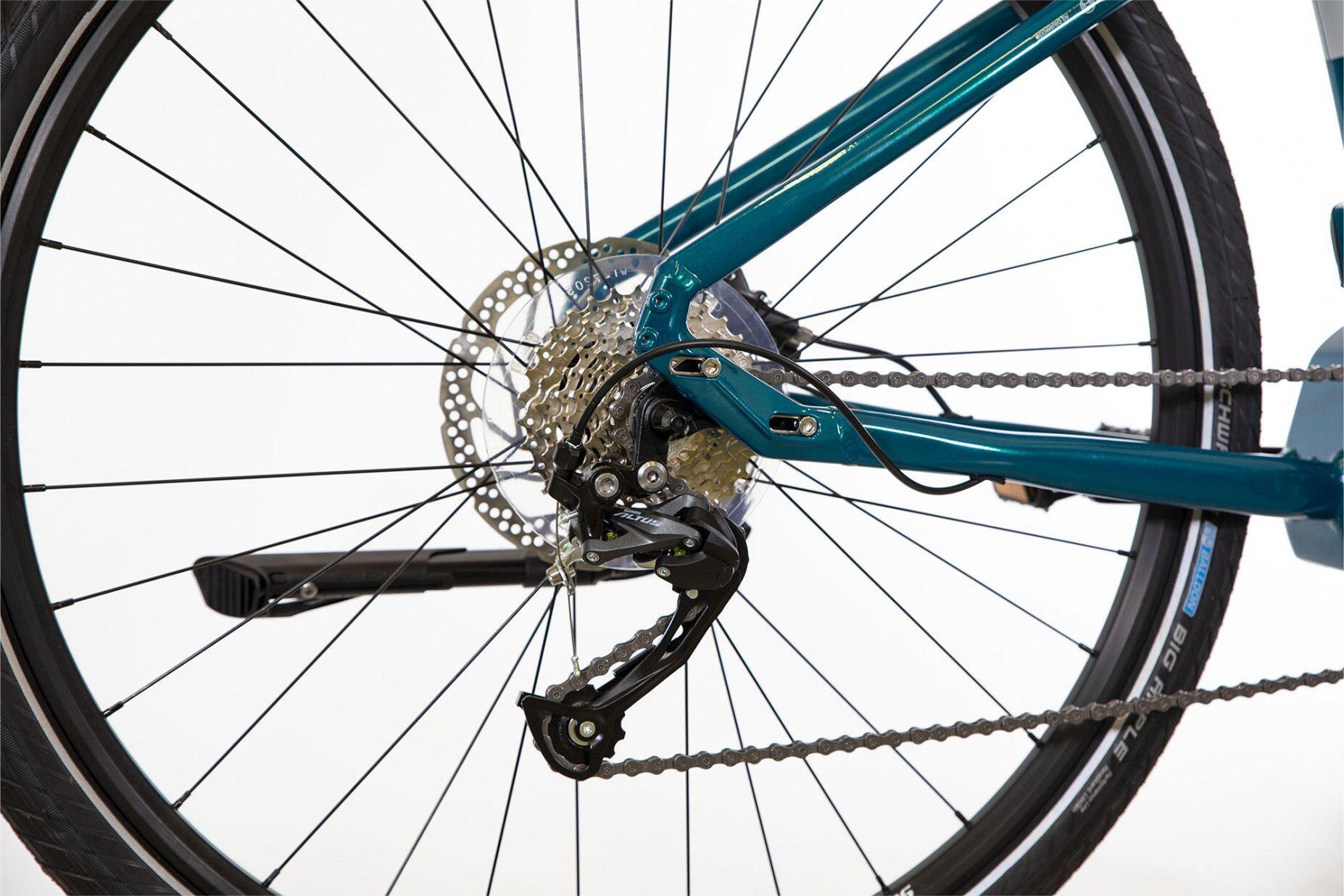 Vélo Fitness Électrique Bicyklet Gabriel Shimano Altus 9V 500 Wh 700 mm Turquois – Image 2