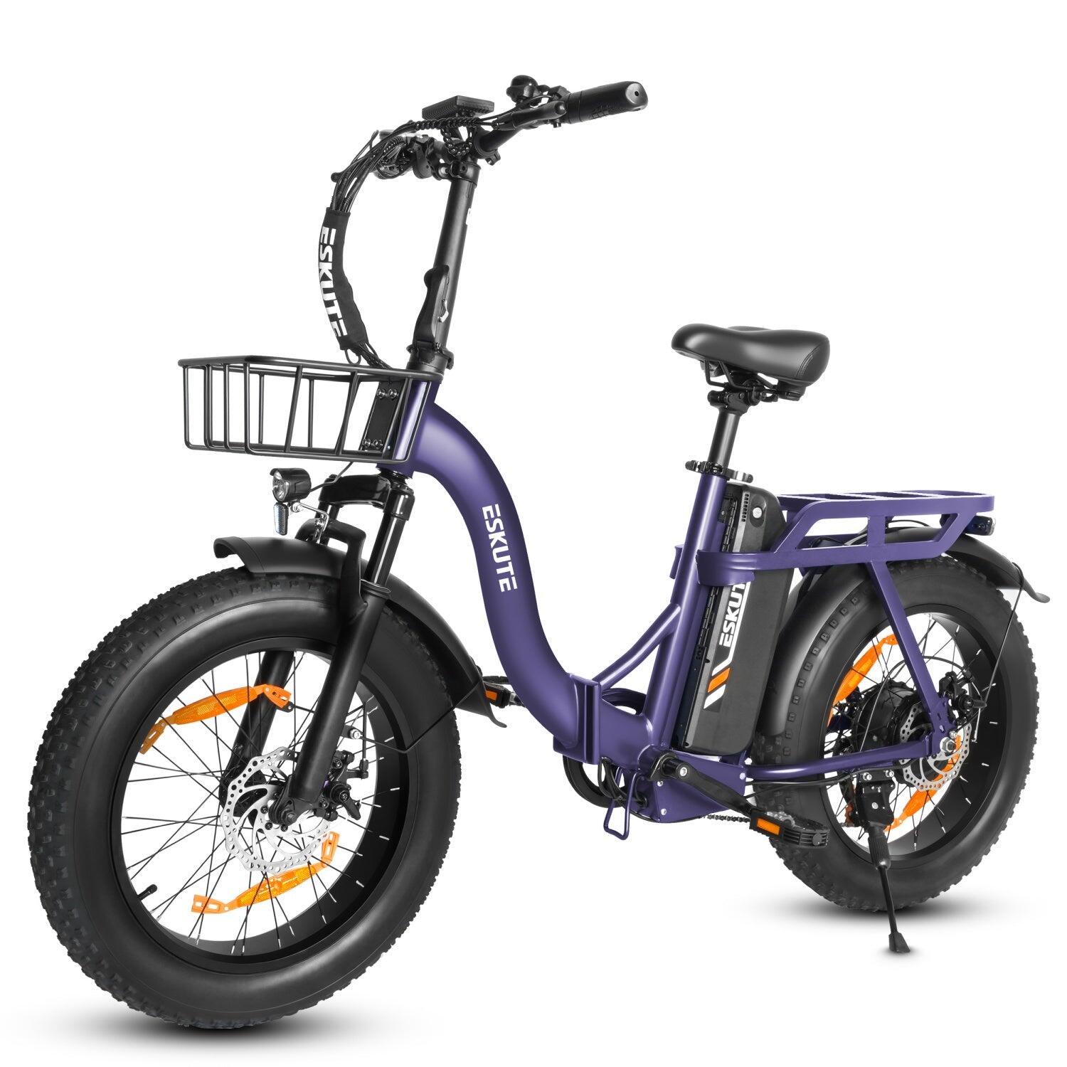 ESKUTE D202 Vélo électrique 250W 48V20.8Ah 20" Violet – Image 3