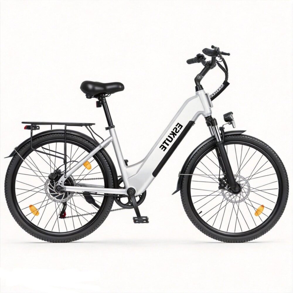 ESKUTE C202 Vélo Électrique 250W 48V17.5Ah 26'' Blanc