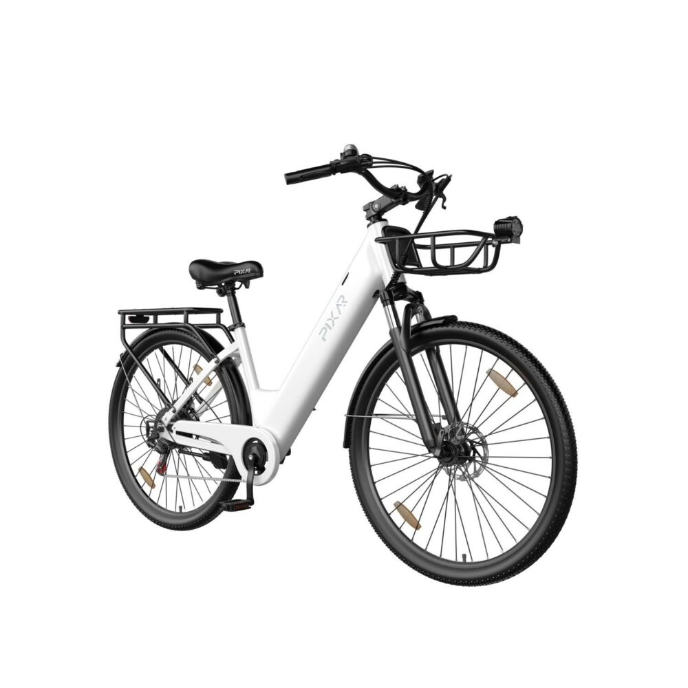 Pixar C1 PRO Vélo Électrique 250W 36V18AH 28" Freins Hydrauliques Blanc