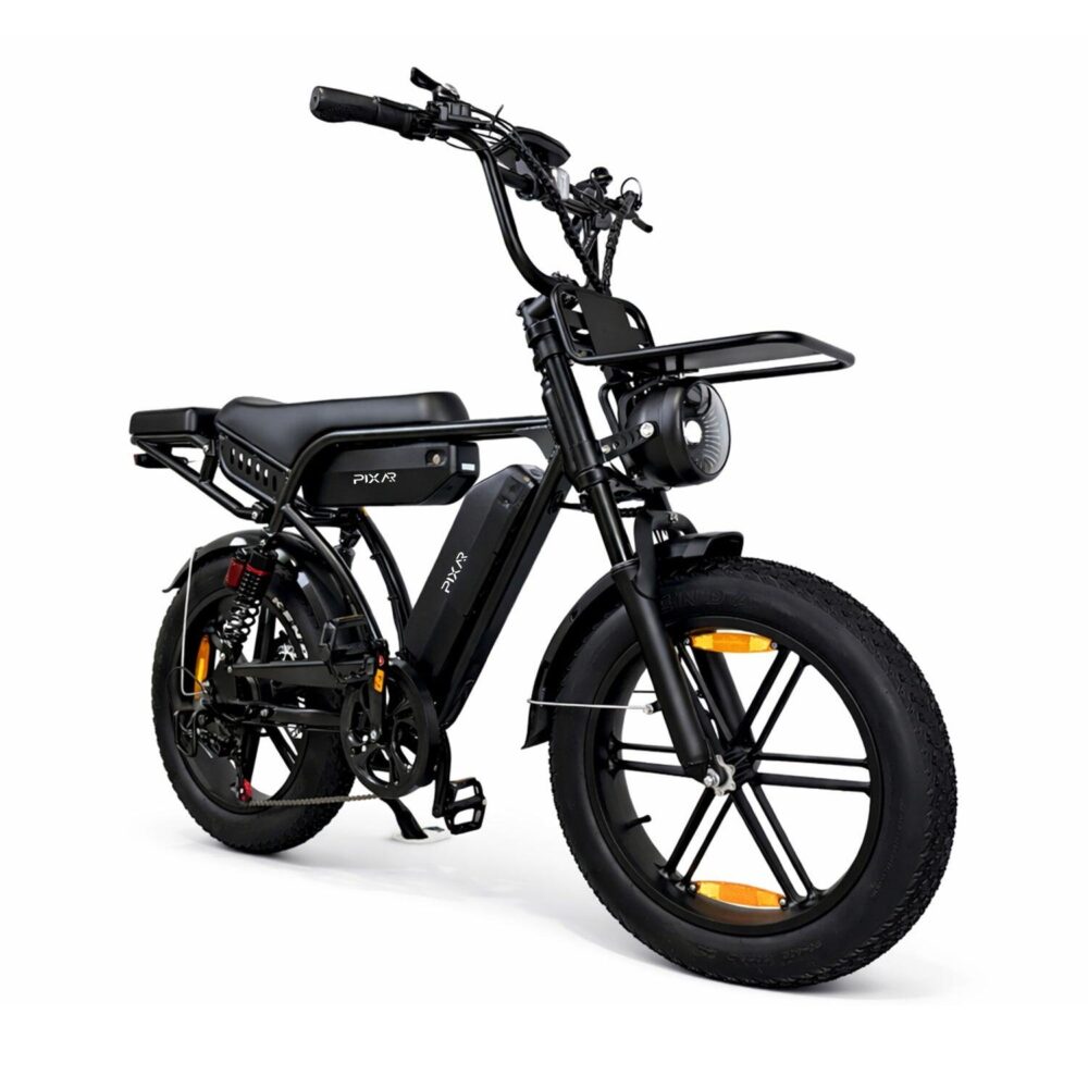 Pixar M9 Vélo Électrique 250W 48V17.5AH+17.5AH 20" Freins Hydrauliques Noir