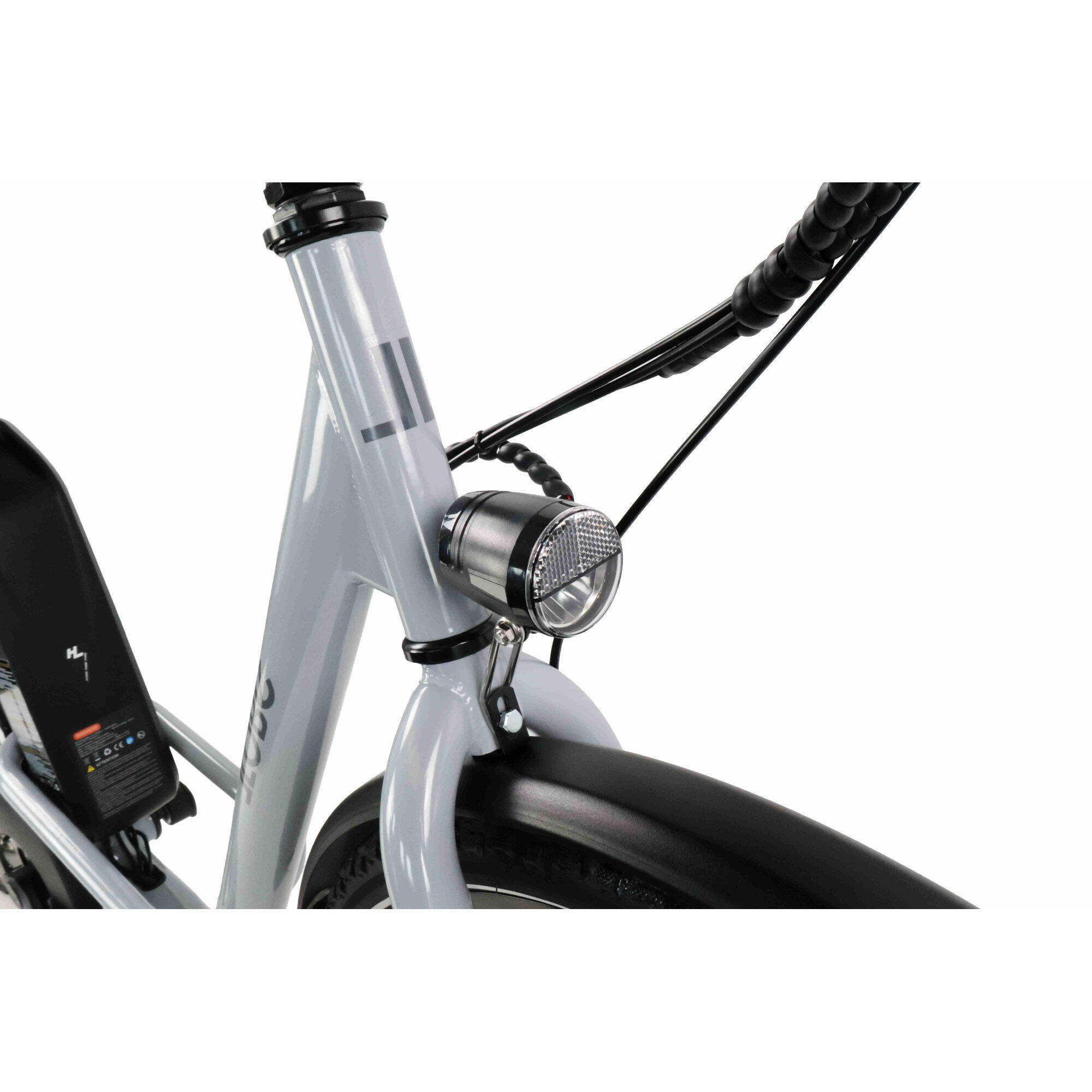 LLOBE City E-Bike 26" TOWN COMPACT, grigio – Image 3
