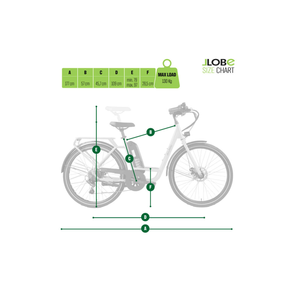 LLOBE City E-Bike 26" TOWN COMPACT. verde