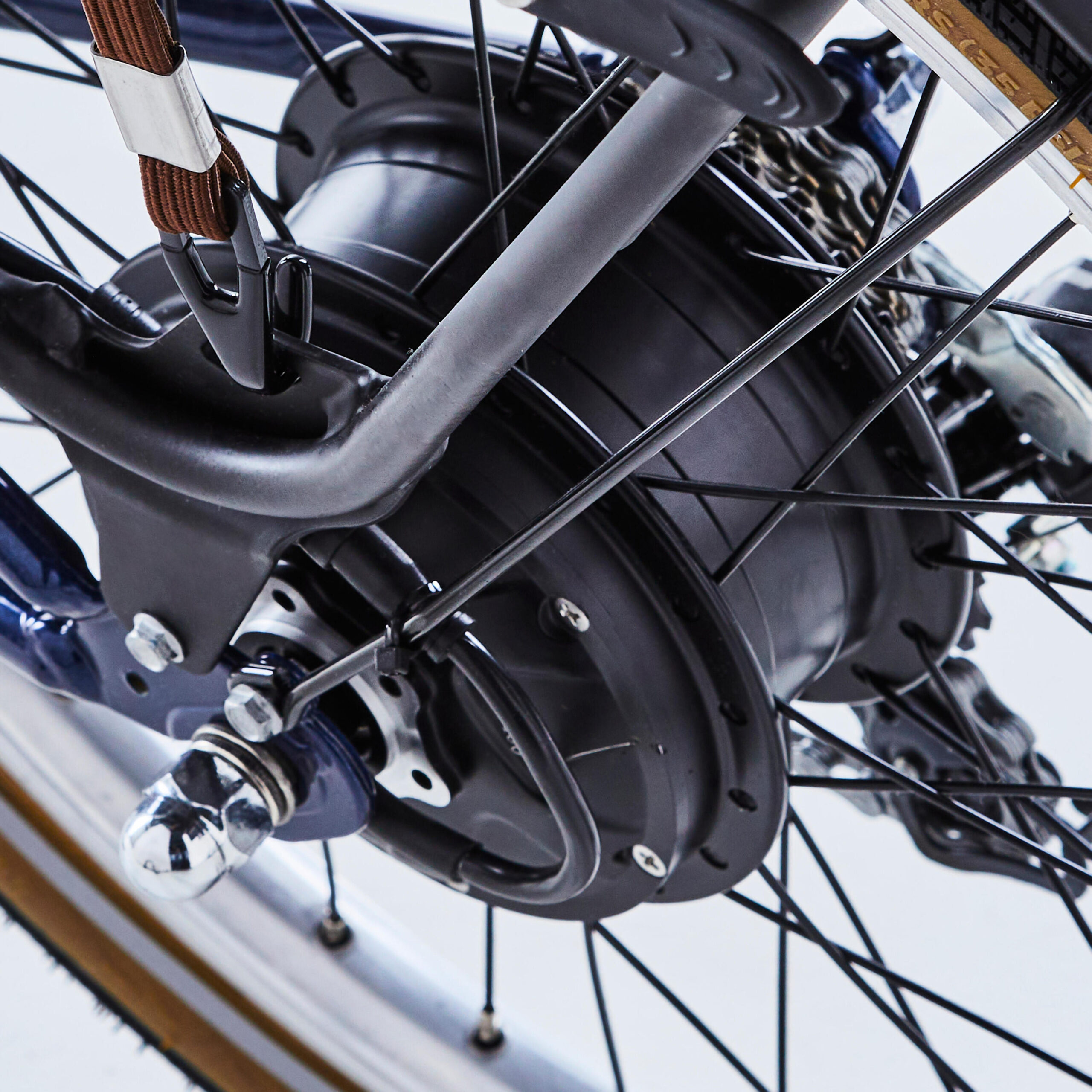 Vélo pliant électrique e fold 500 bleu