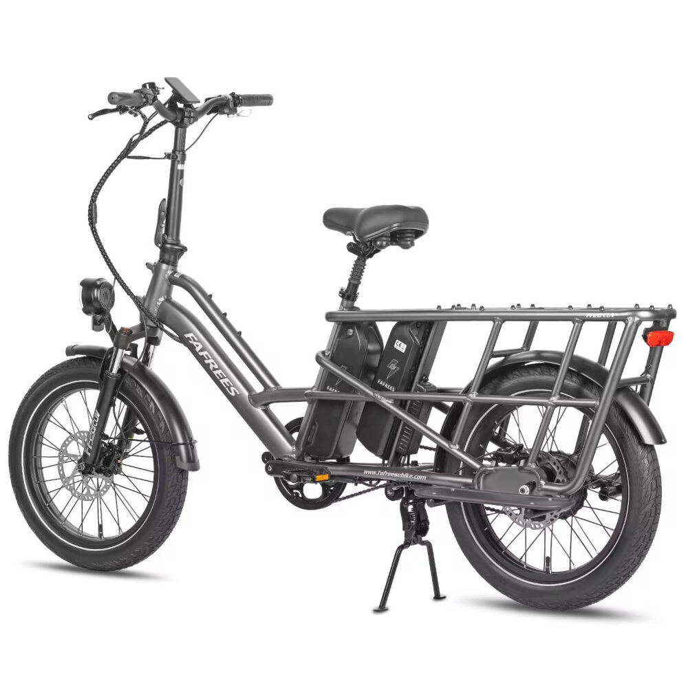Vélo Cargo FF20 CUV Batteries 2x12Ah 140km Pneus Fat Siège Enfant 200kg